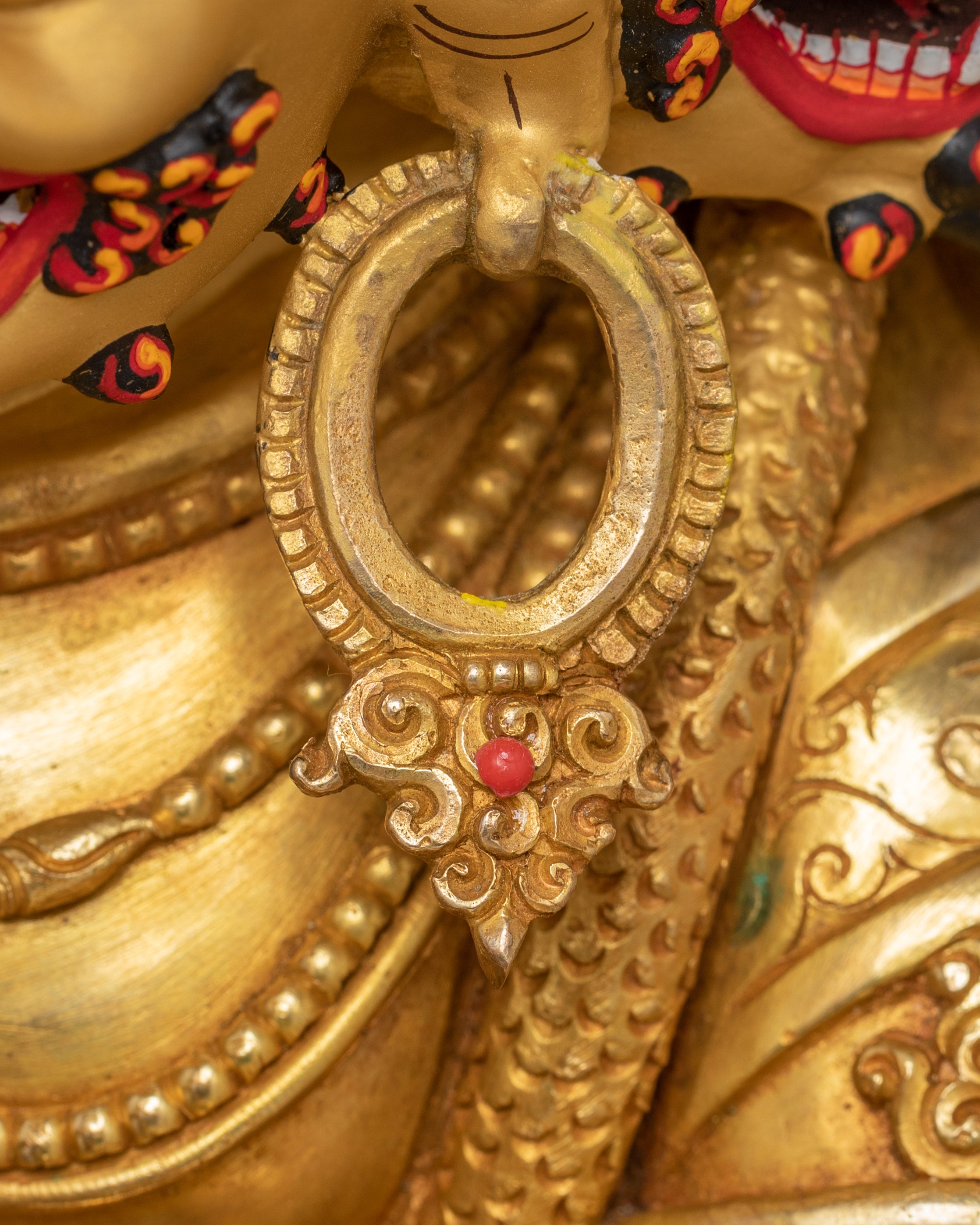 Four Armed Mahakala Handmade Copper Statue | Protector of the Dharma