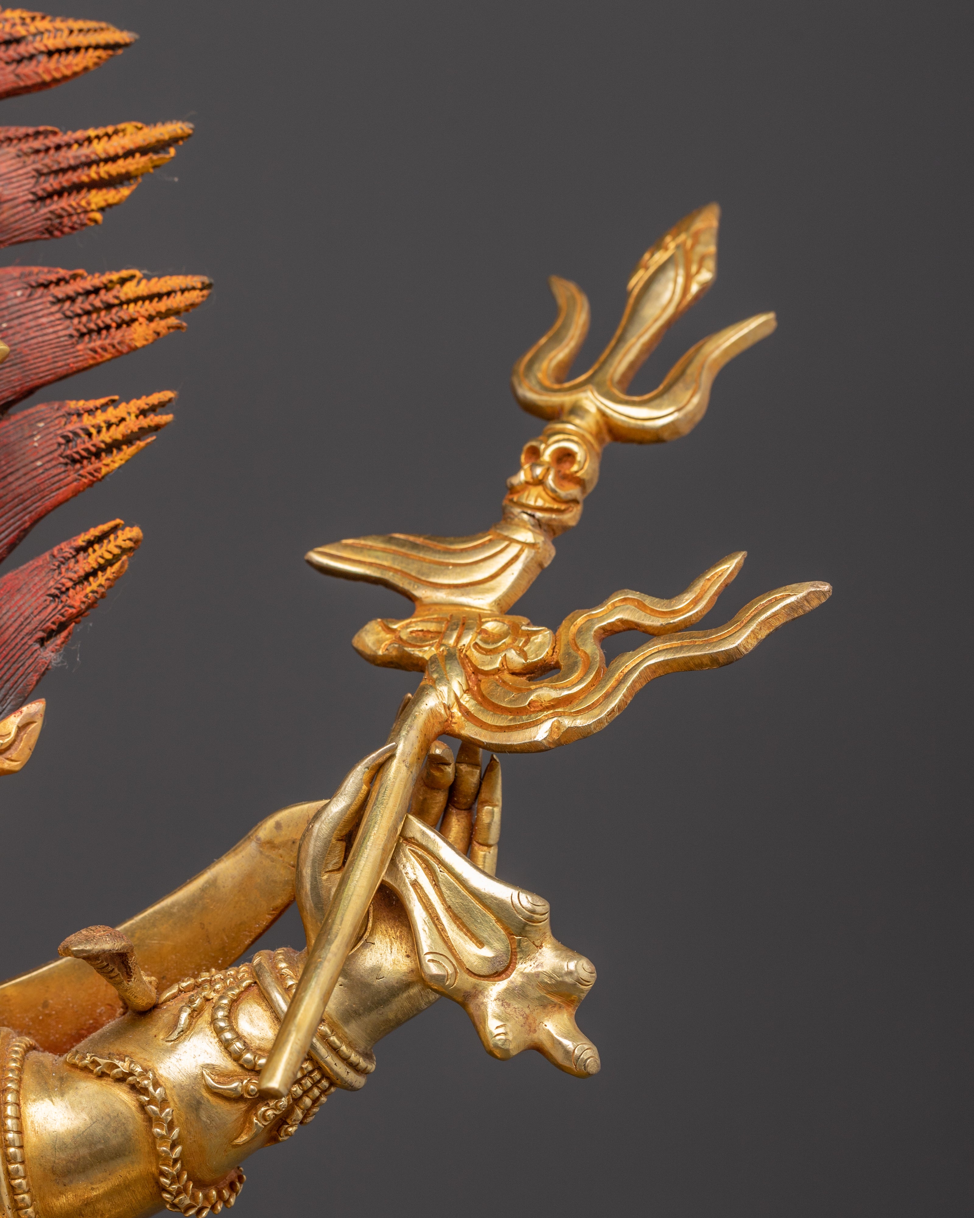 Six-Armed Mahakala Tantric Protector Statue | Tibetan Buddhist Art