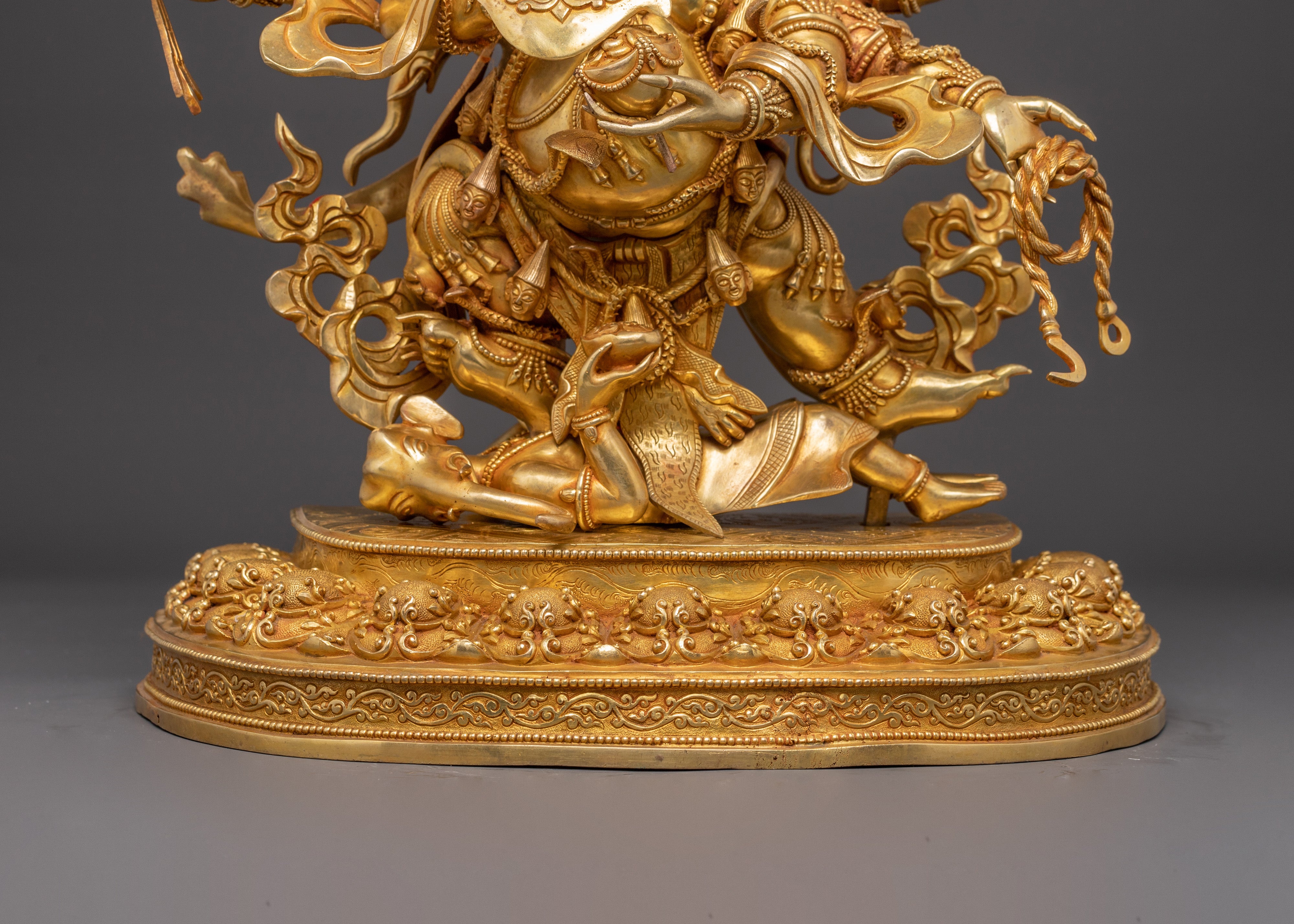 Six-Armed Mahakala Tantric Protector Statue | Tibetan Buddhist Art
