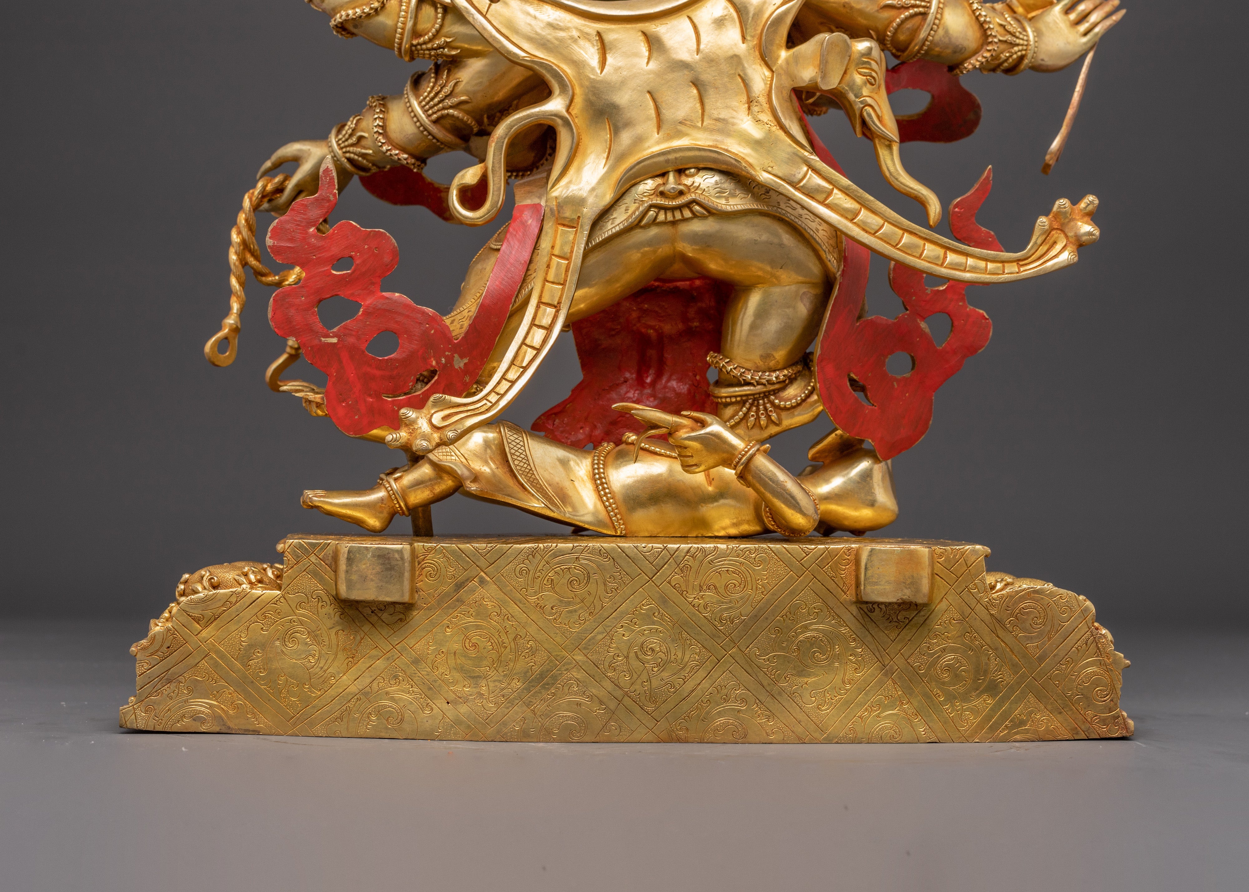 Six-Armed Mahakala Tantric Protector Statue | Tibetan Buddhist Art