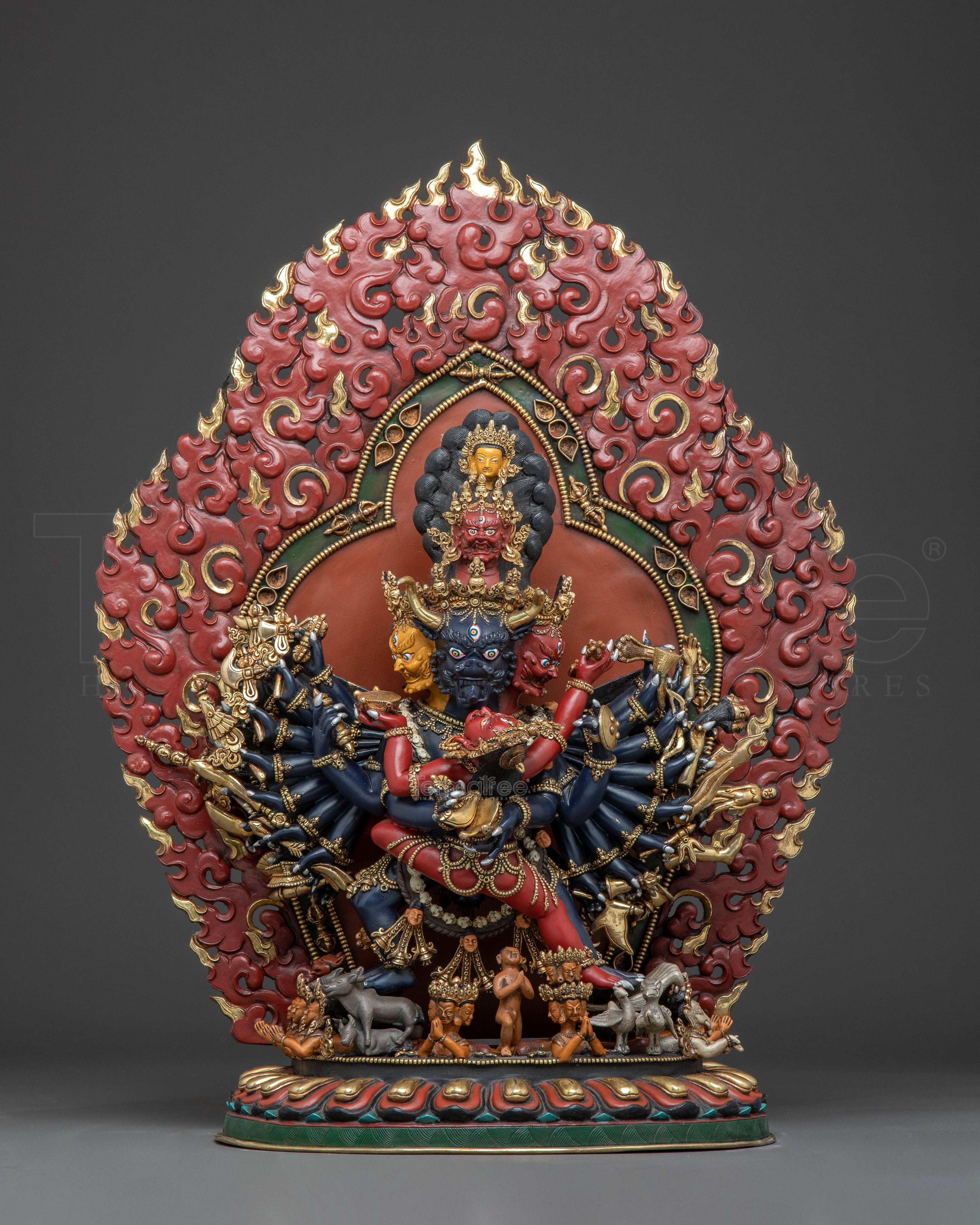Tibetan Protector Deity Yamantaka Statue | Powerful Tantric Form