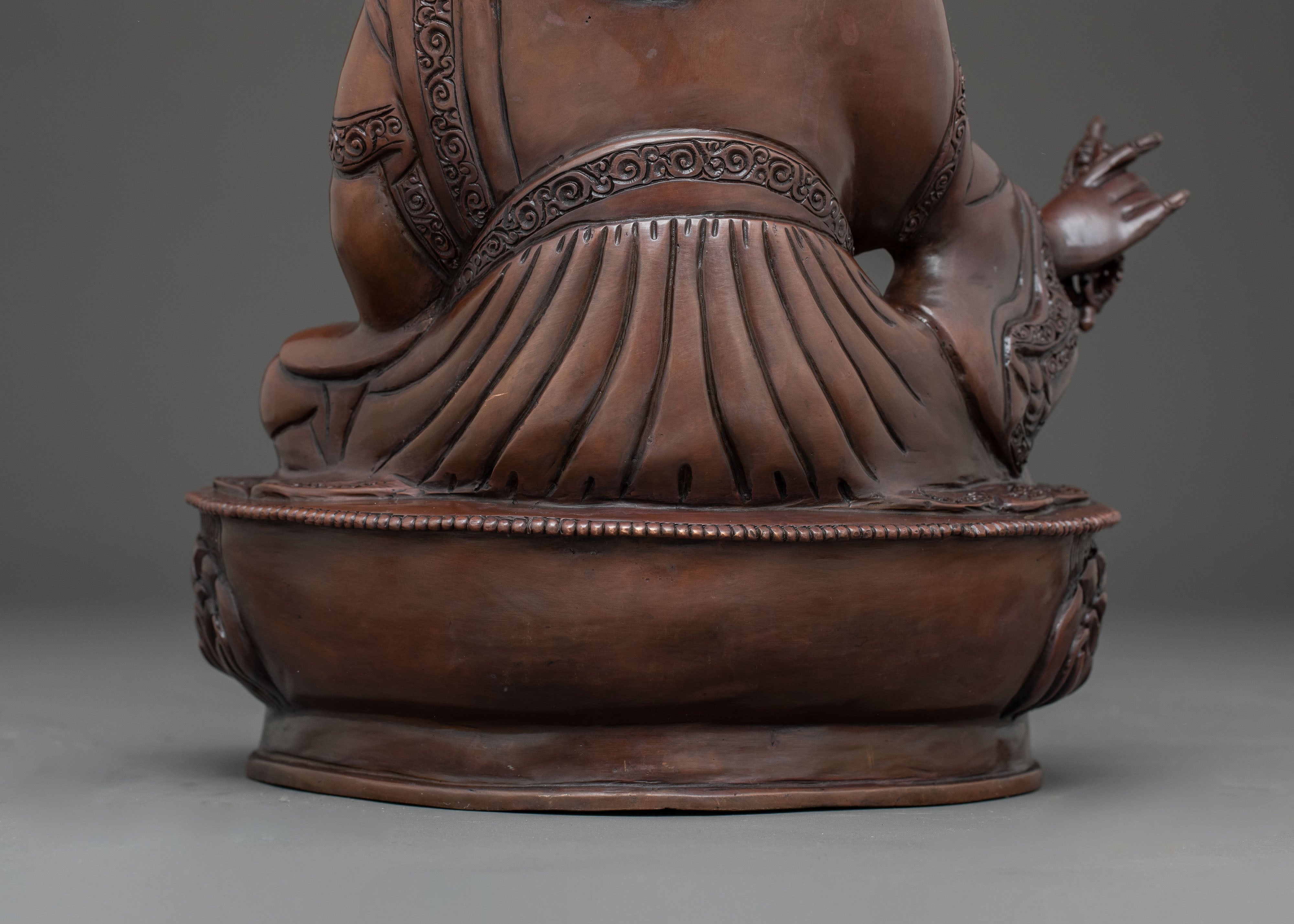 Oxidized Copper Statue of Guru Padmasambhava | Founder of Vajrayana