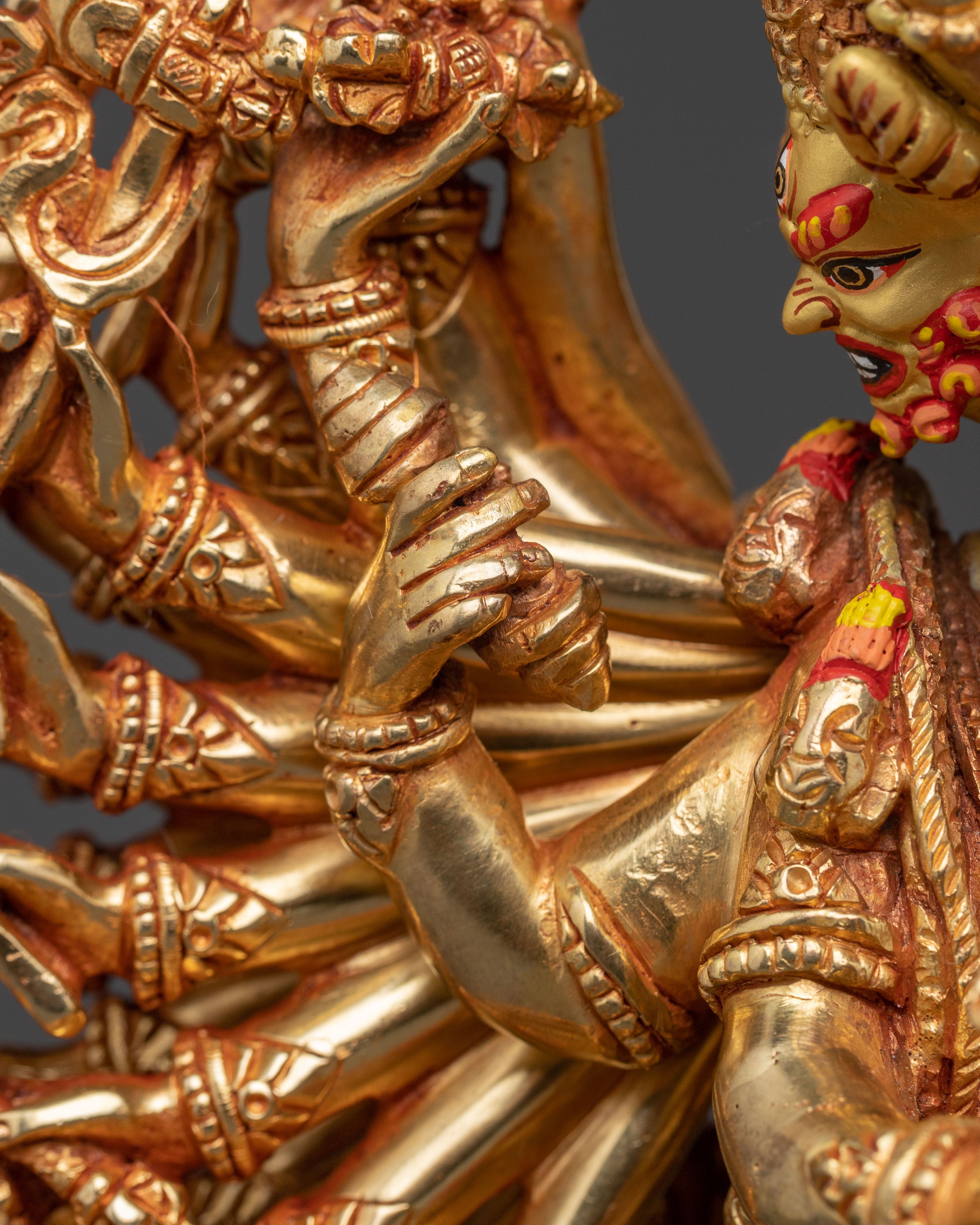 Handcrafted Statue of Yamantaka Manifestation of Manjushri | Guardian of Wisdom