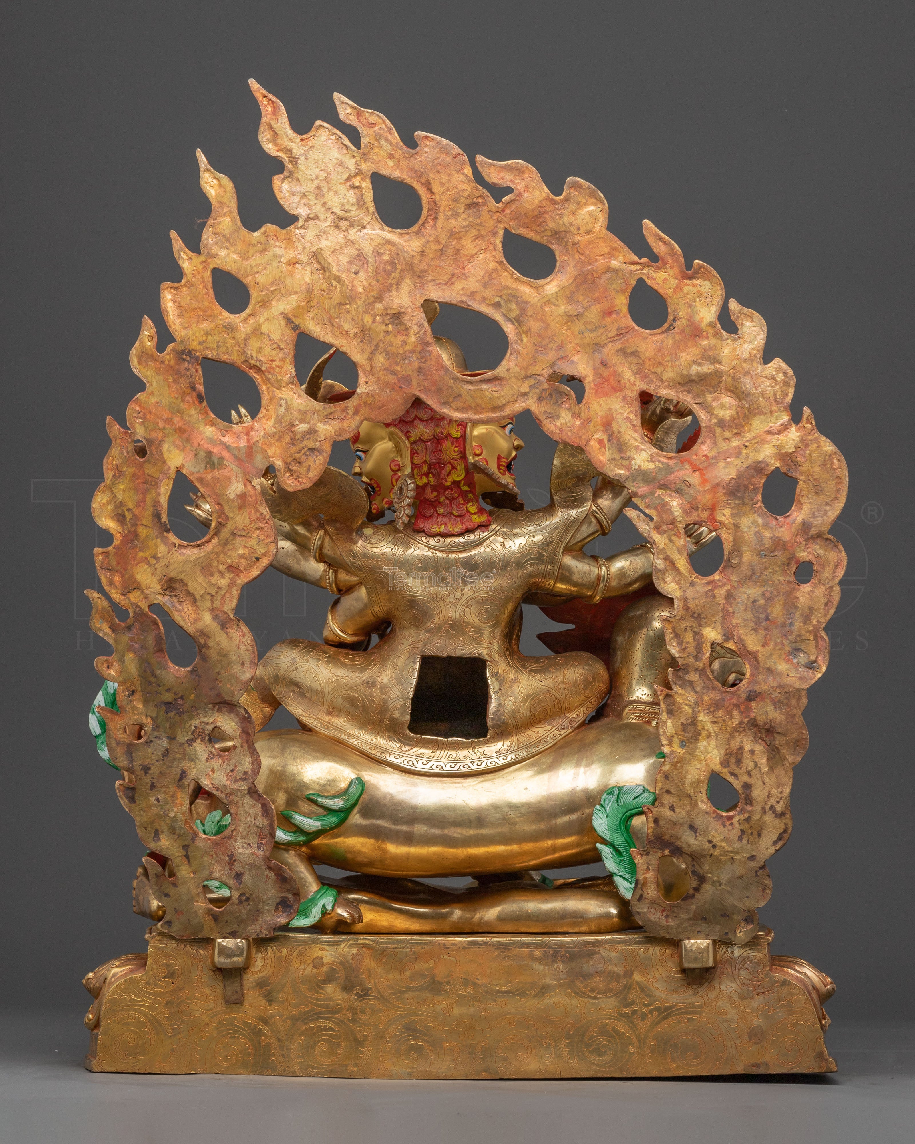 Pehar Gyalpo Statue: Protector of the Dharma | Wrathful Tibetan Deity