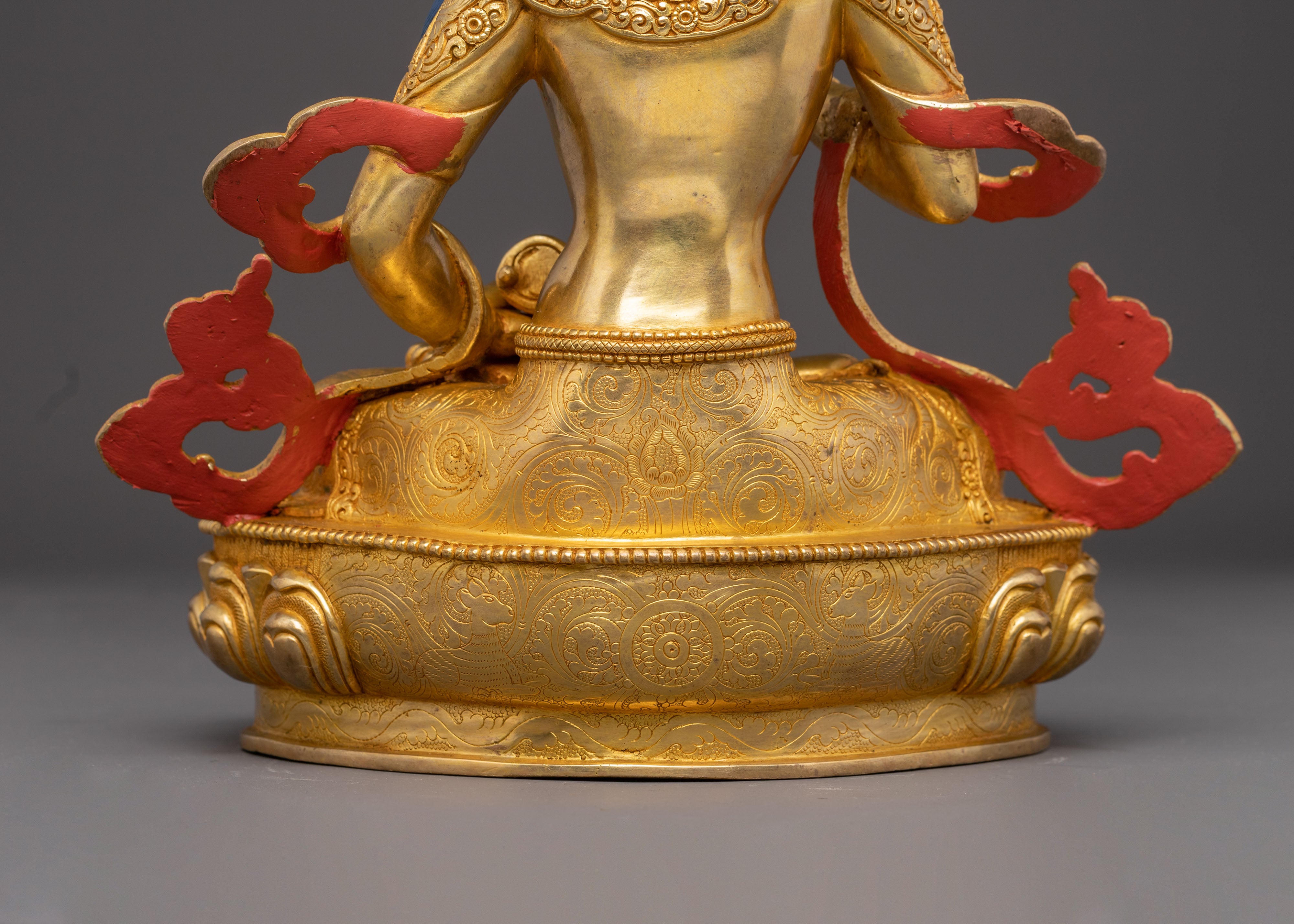 Sacred Golden Vajrasattva Handmade Statue | Tantric Purification Deity
