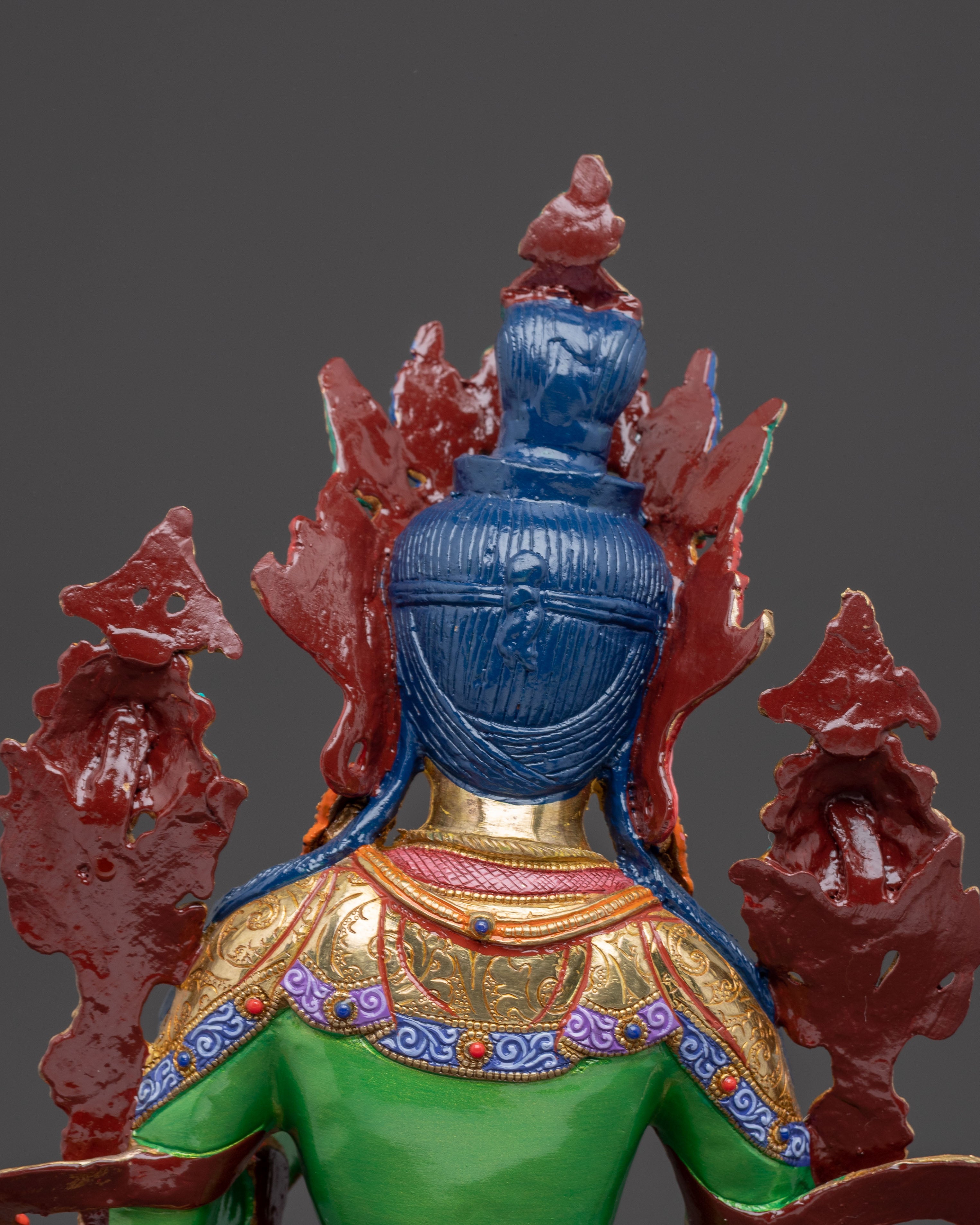 Handmade Mother Green Tara Statue | Compassion Goddess