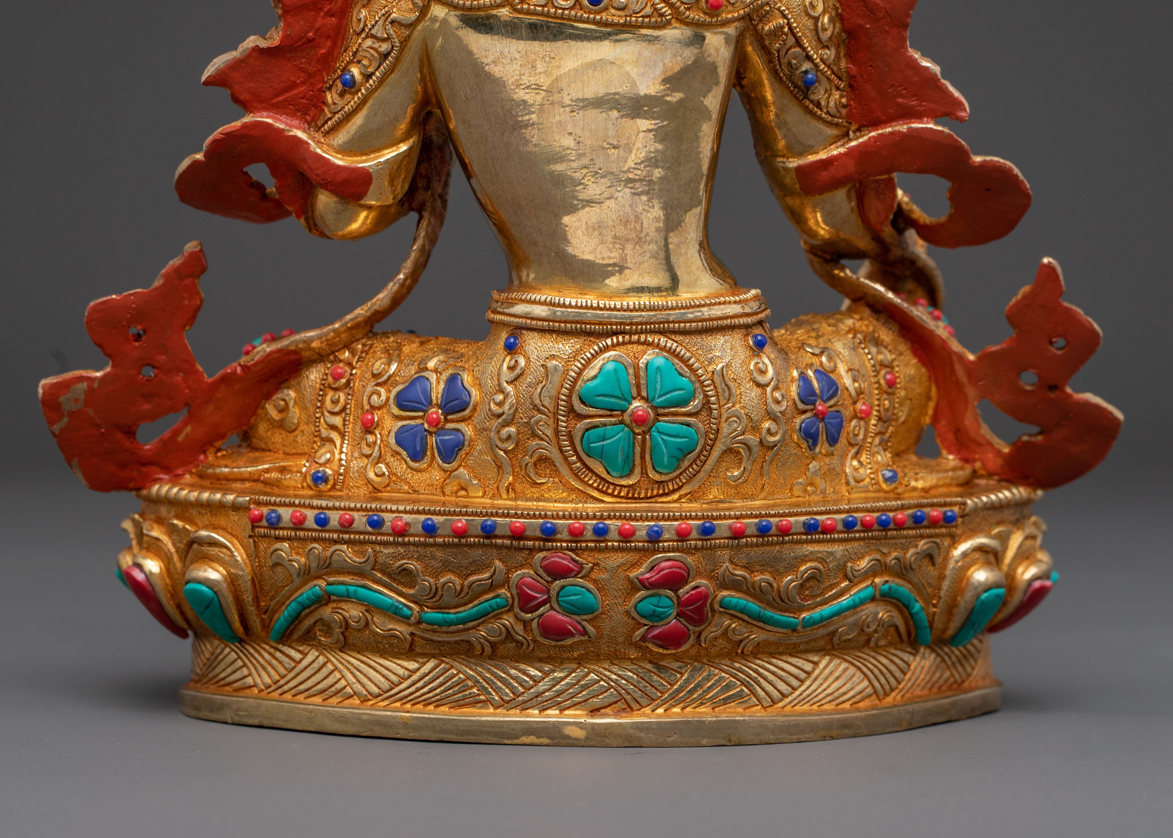 Serene Statue of Mother Green Tara | Tibetan Buddhist Goddess