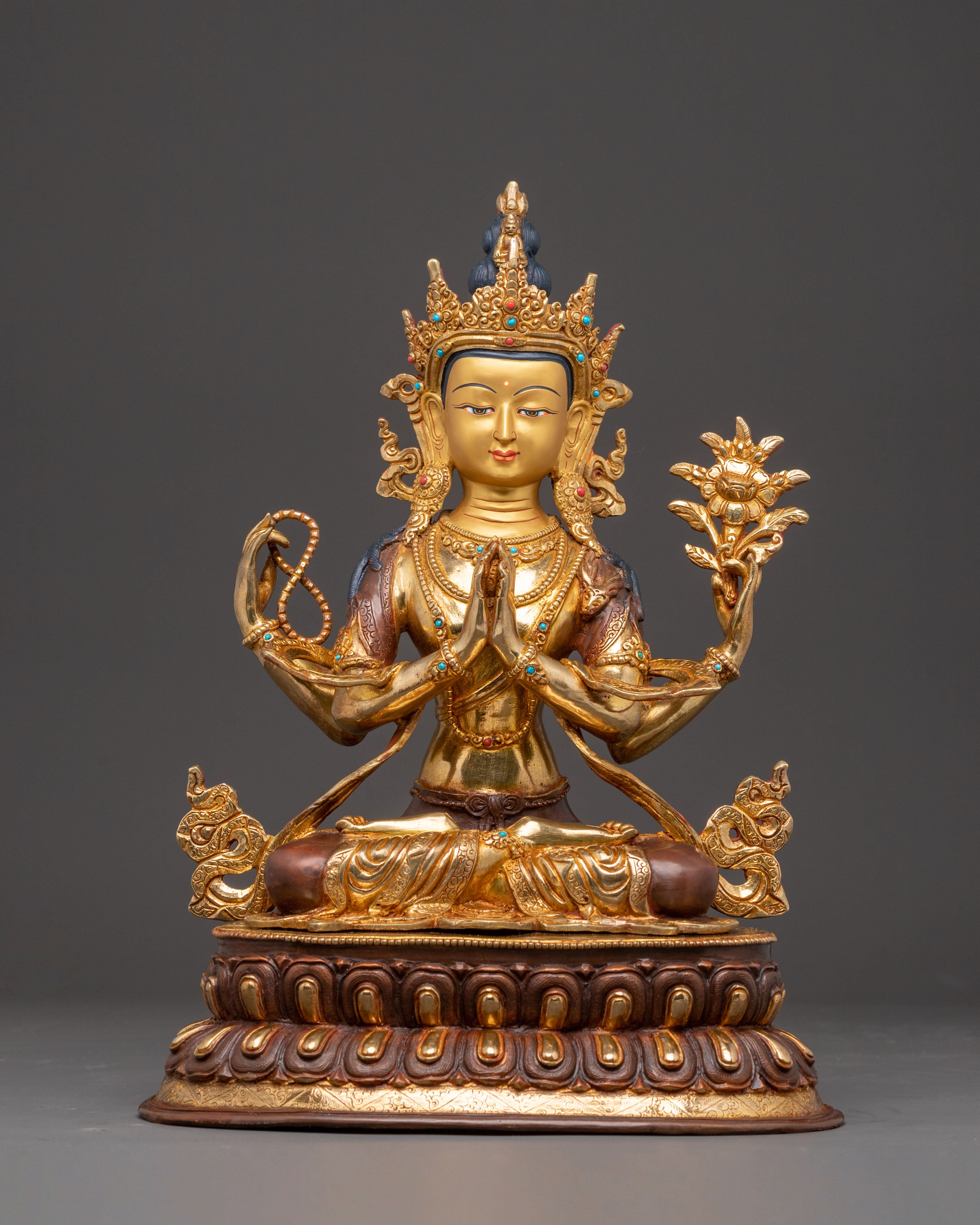 Sculpture Set of six Sacred Bodhisattvas | Divine Wisdom & Compassion