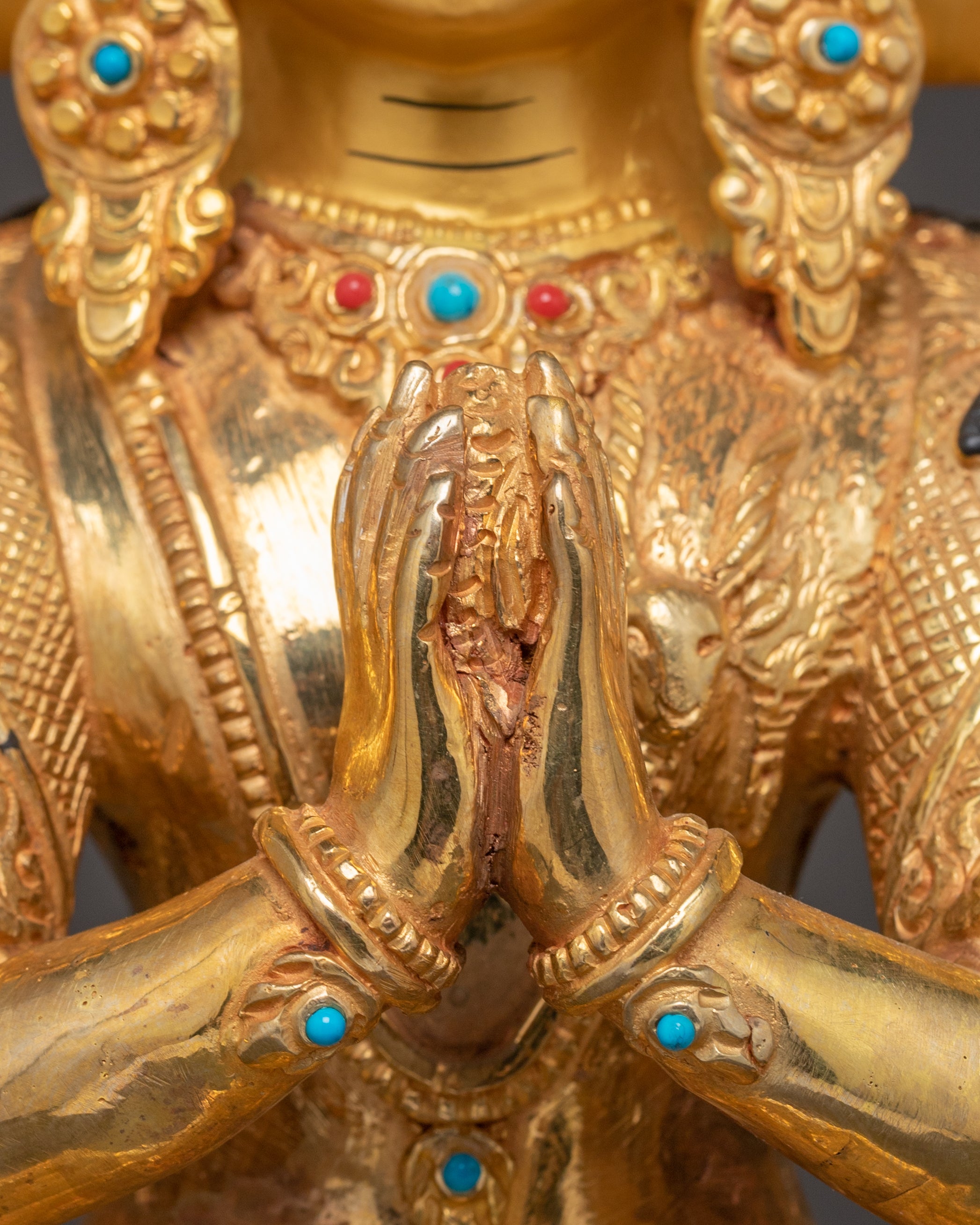 Handcrafted 1000 Armed Chenrezig Radiant Statue | Bodhisattva of Compassion
