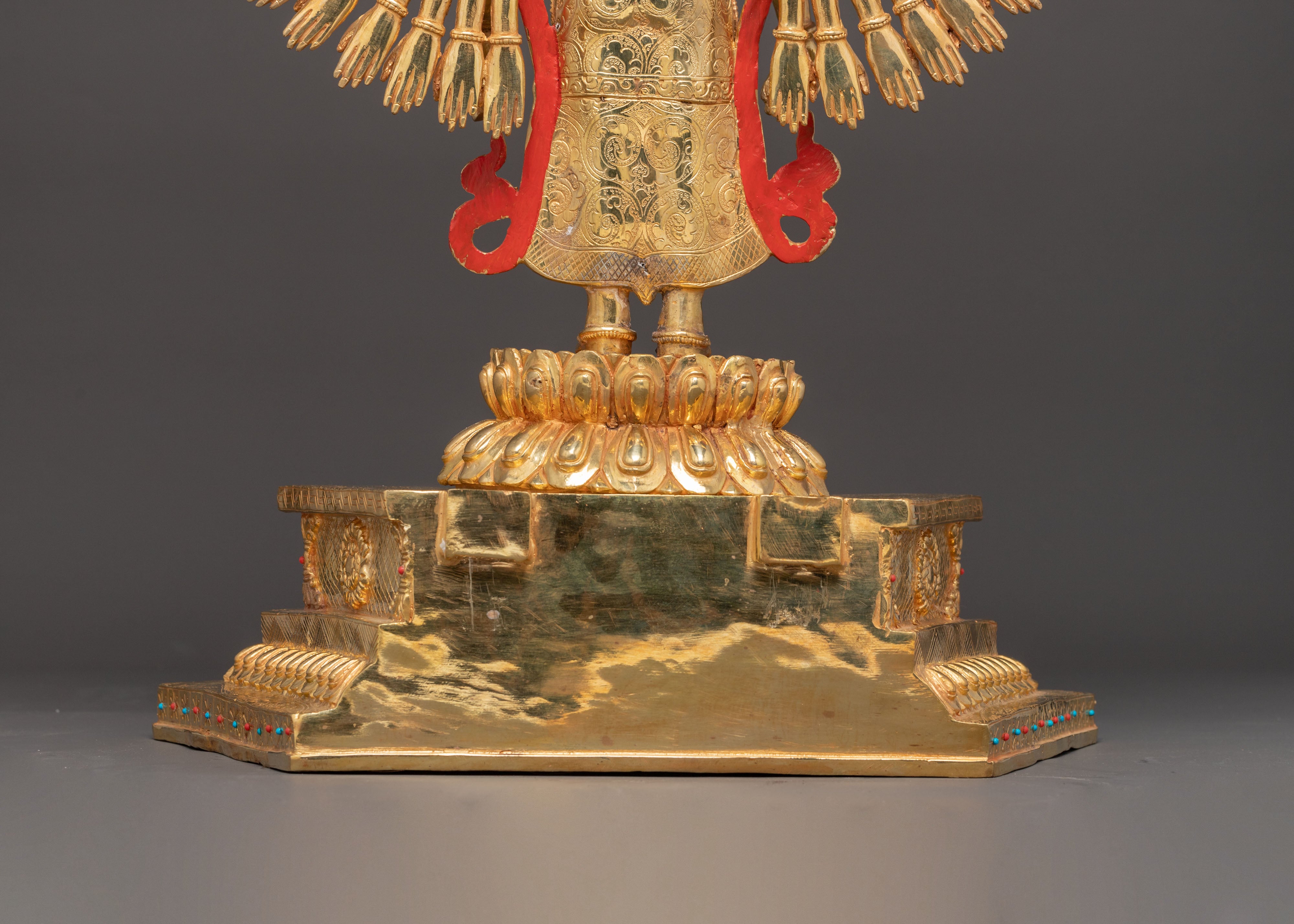 Handcrafted 1000 Armed Chenrezig Radiant Statue | Bodhisattva of Compassion