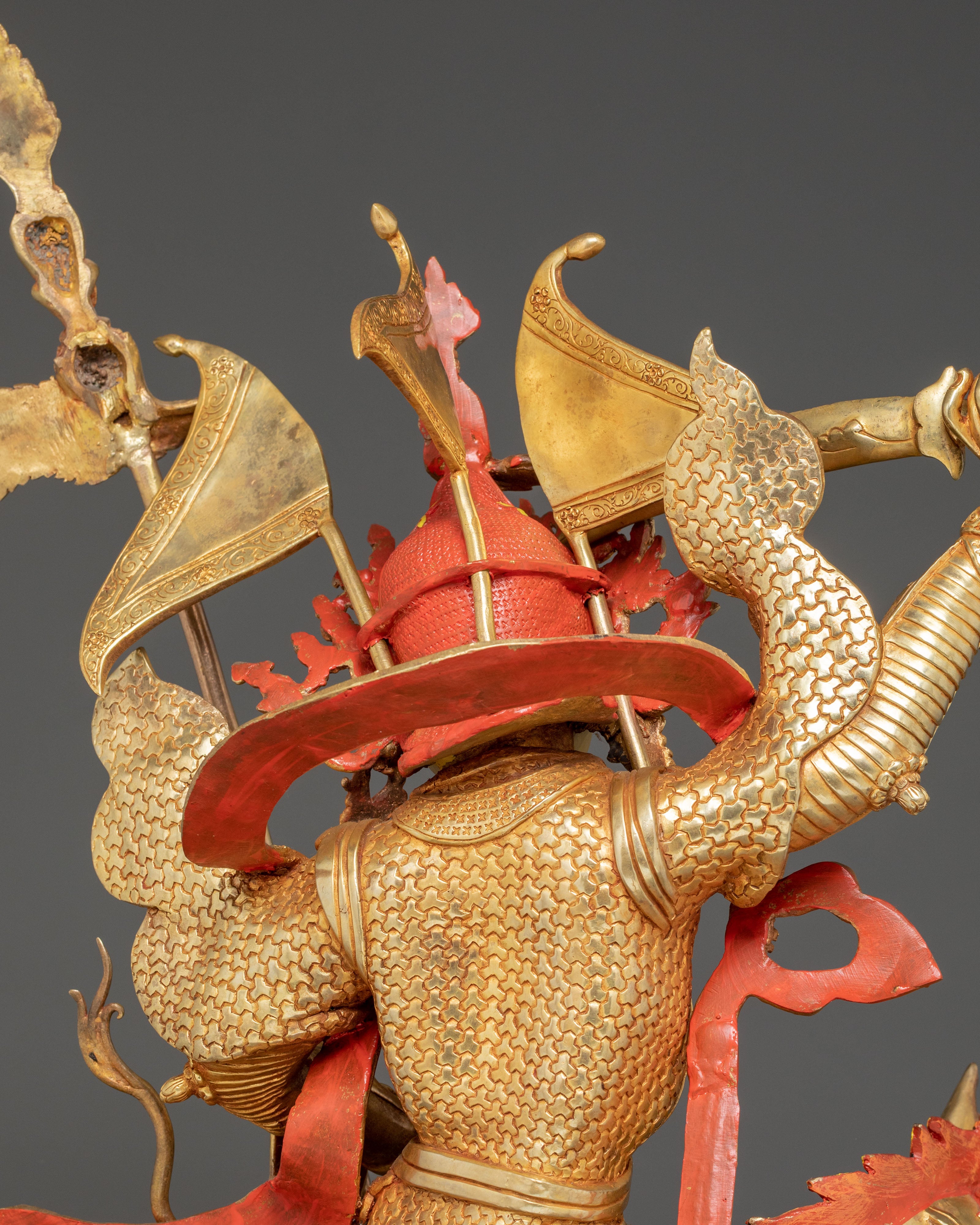 King Gesar Statue: The Lion King of Ling | Nepalese Handcrafted Masterpiece