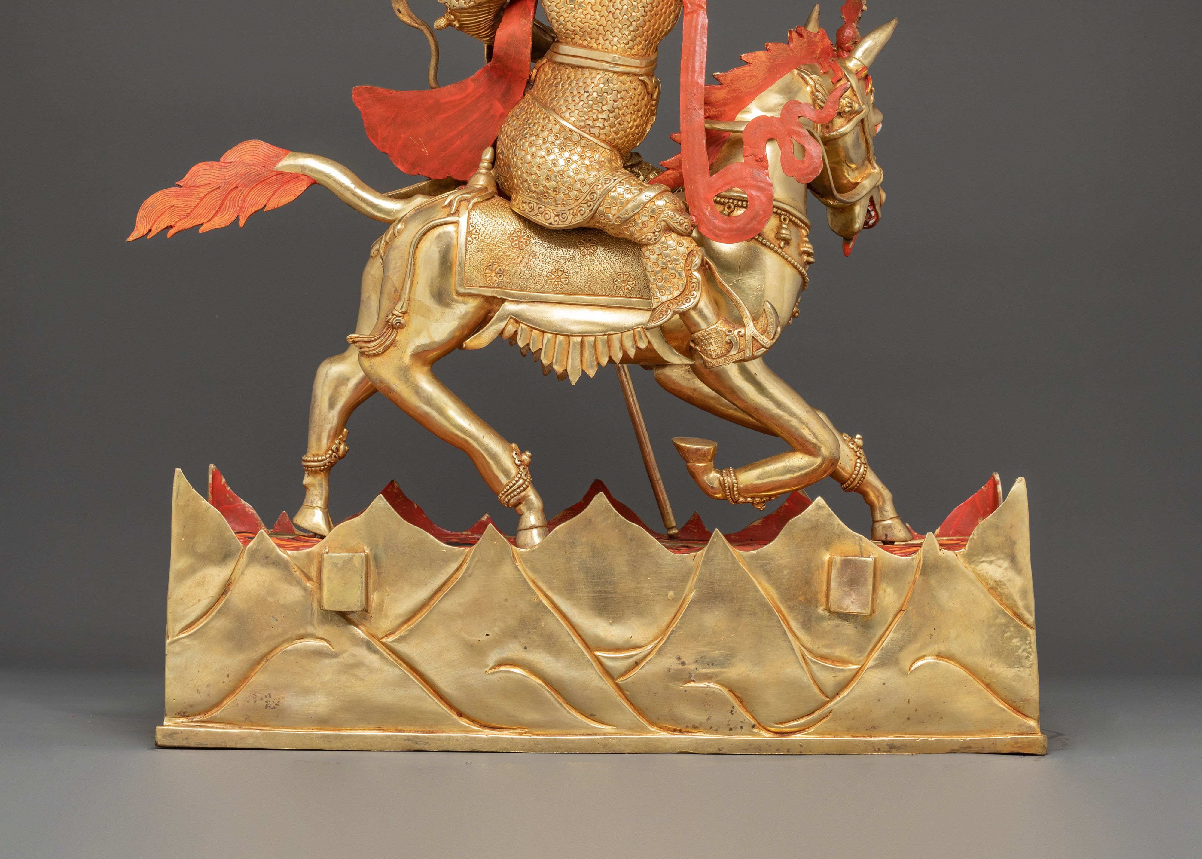 King Gesar Statue: The Lion King of Ling | Nepalese Handcrafted Masterpiece