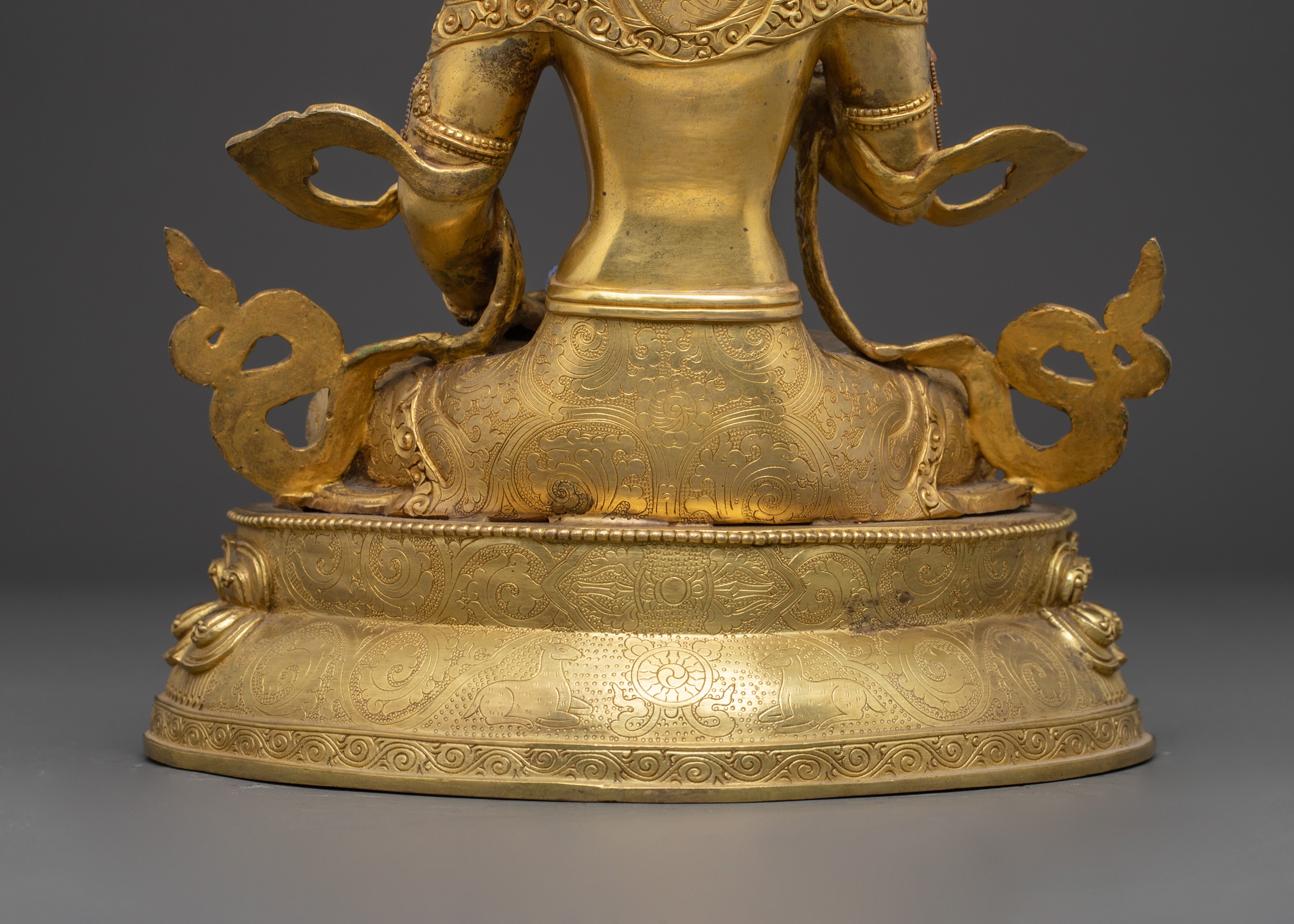 Handmade 24K Gold Glided Statue of Vajrasattva | Purification Deity