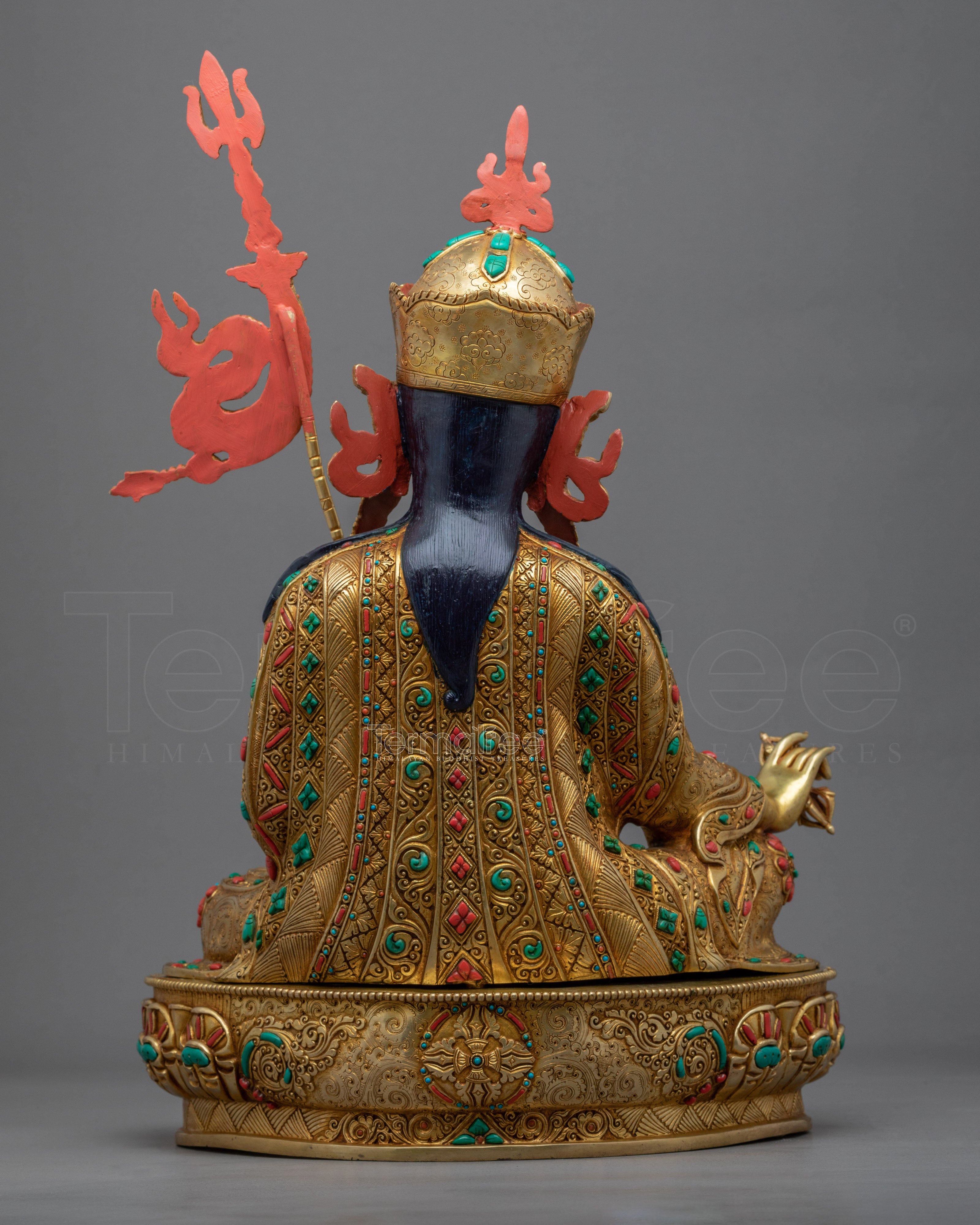 Lotus Born Master Statue | Traditionally Made Guru Rinpoche Sculpture - Termatree