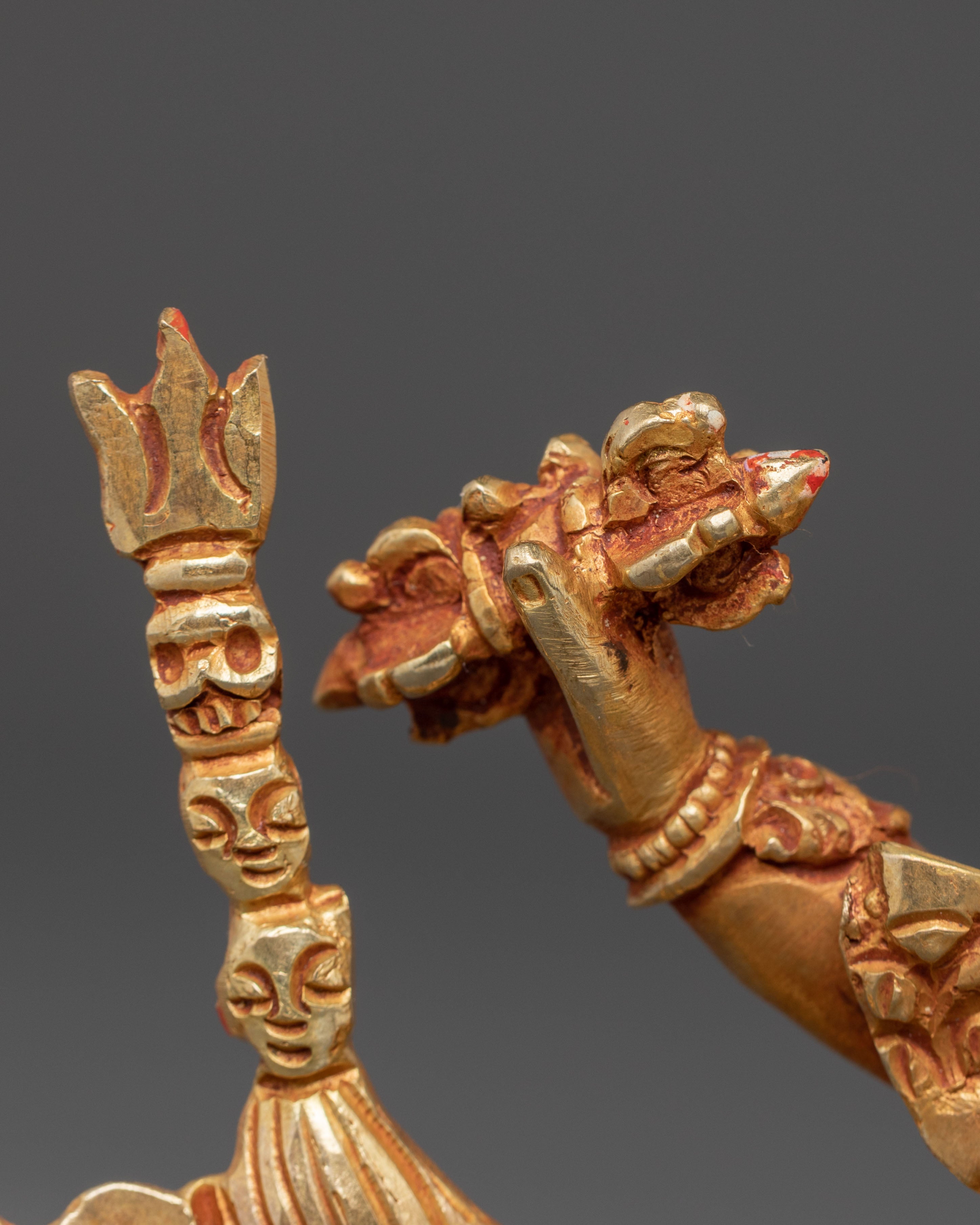 Handcrafted Buddhist Protector Hayagriva Sculpture | Guardian of Dharma