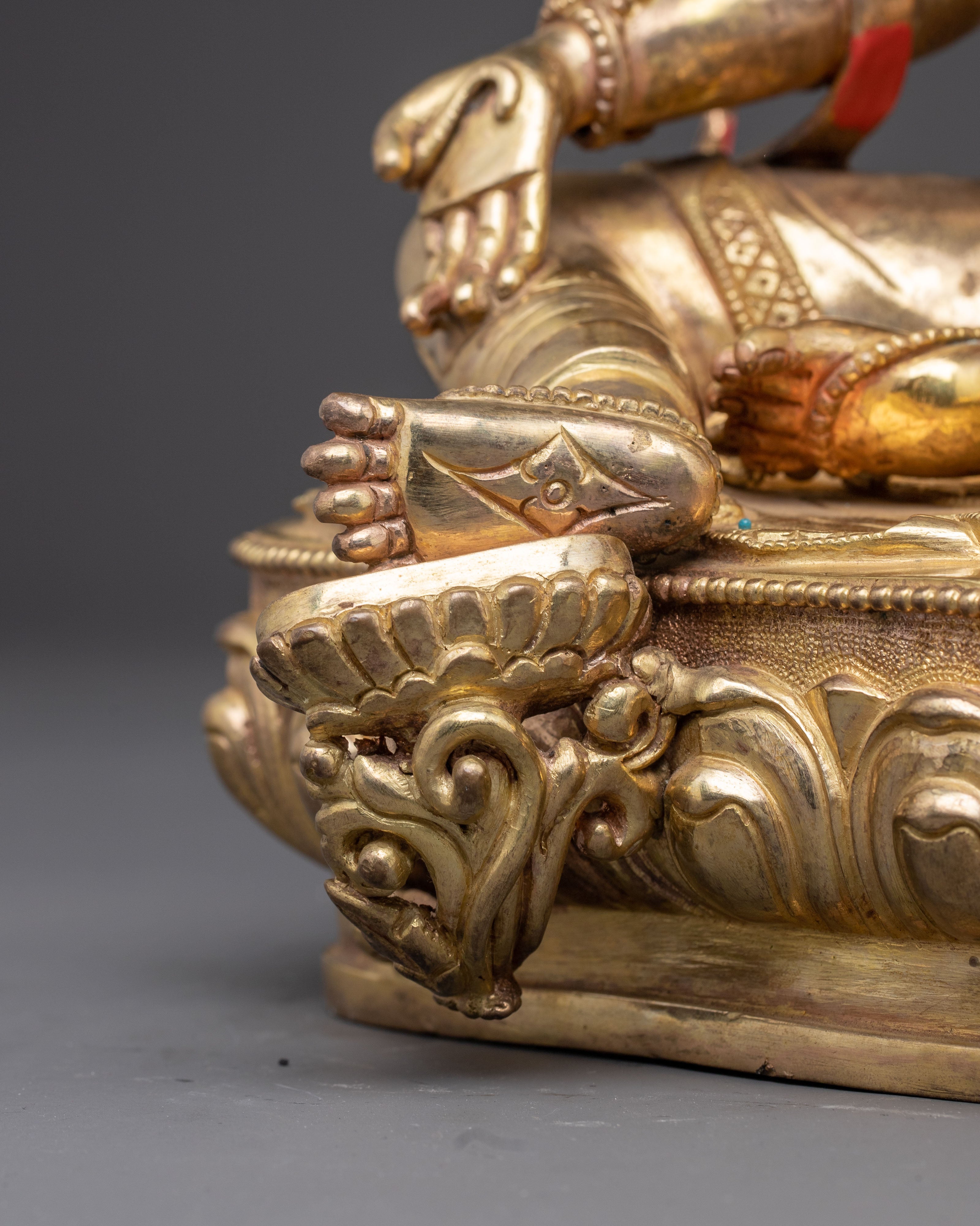 Green Tara Golden Statue: Mother of Liberation | Goddess of Compassion