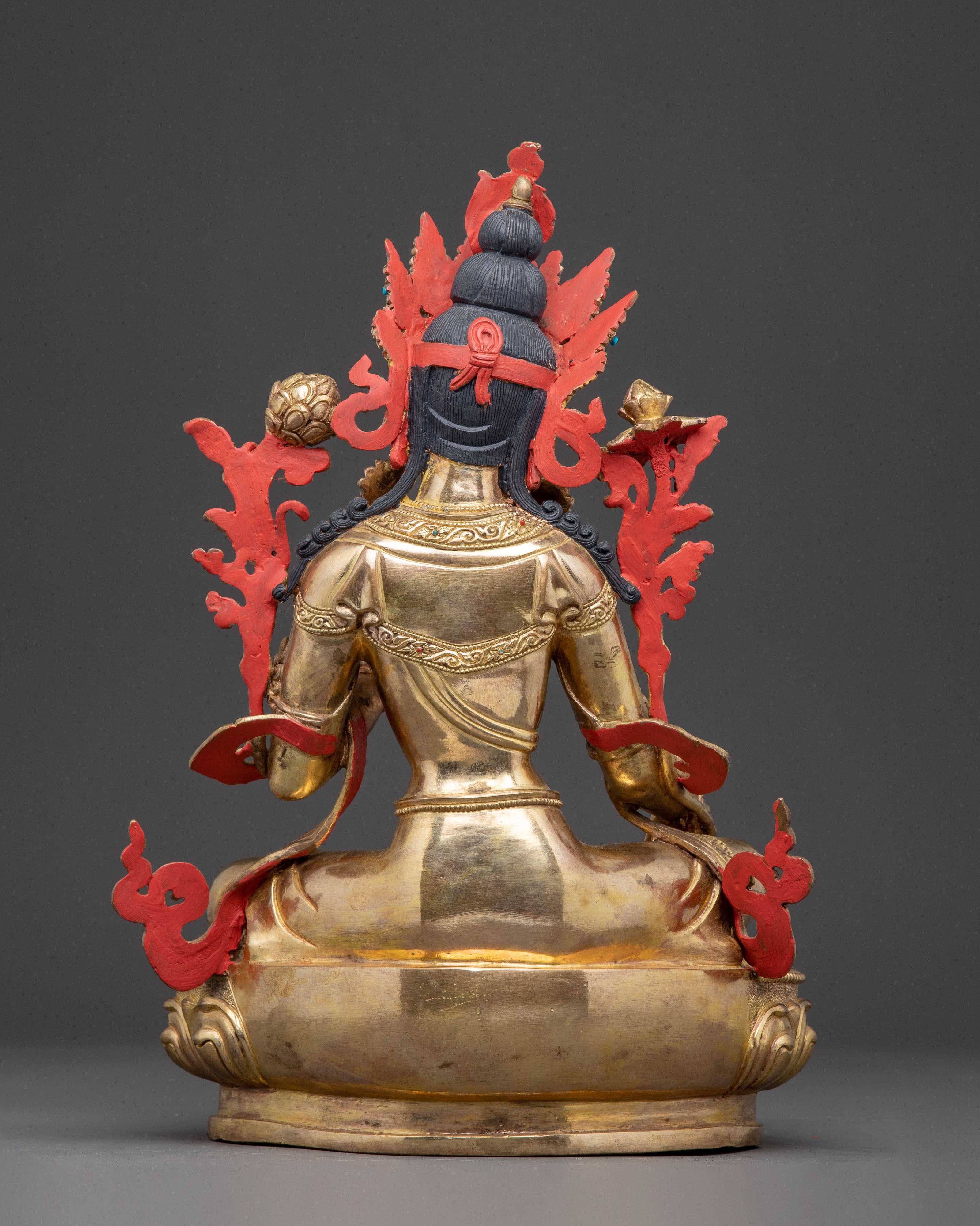 Green Tara Golden Statue: Mother of Liberation | Goddess of Compassion