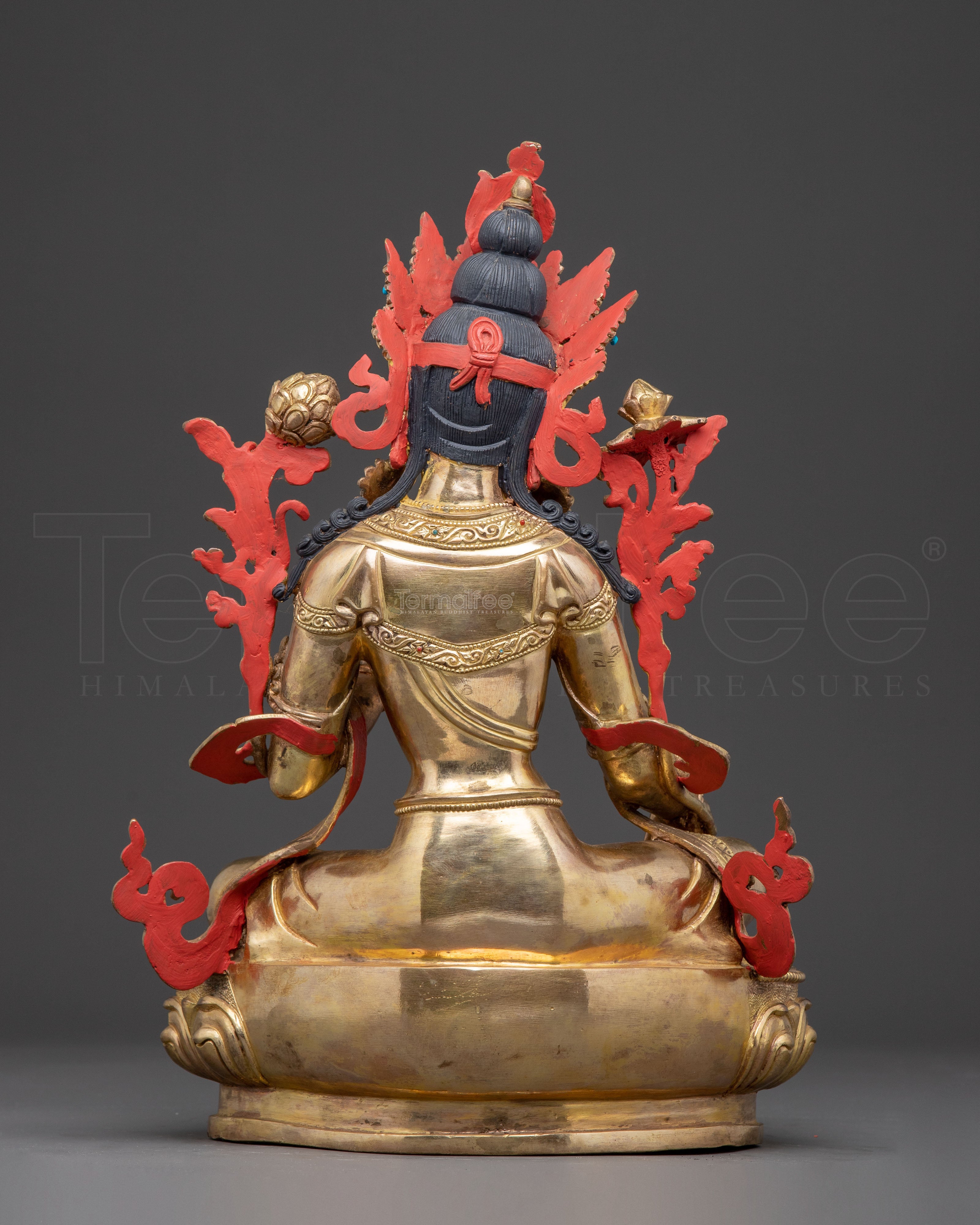 Green Tara Golden Statue: Mother of Liberation | Goddess of Compassion
