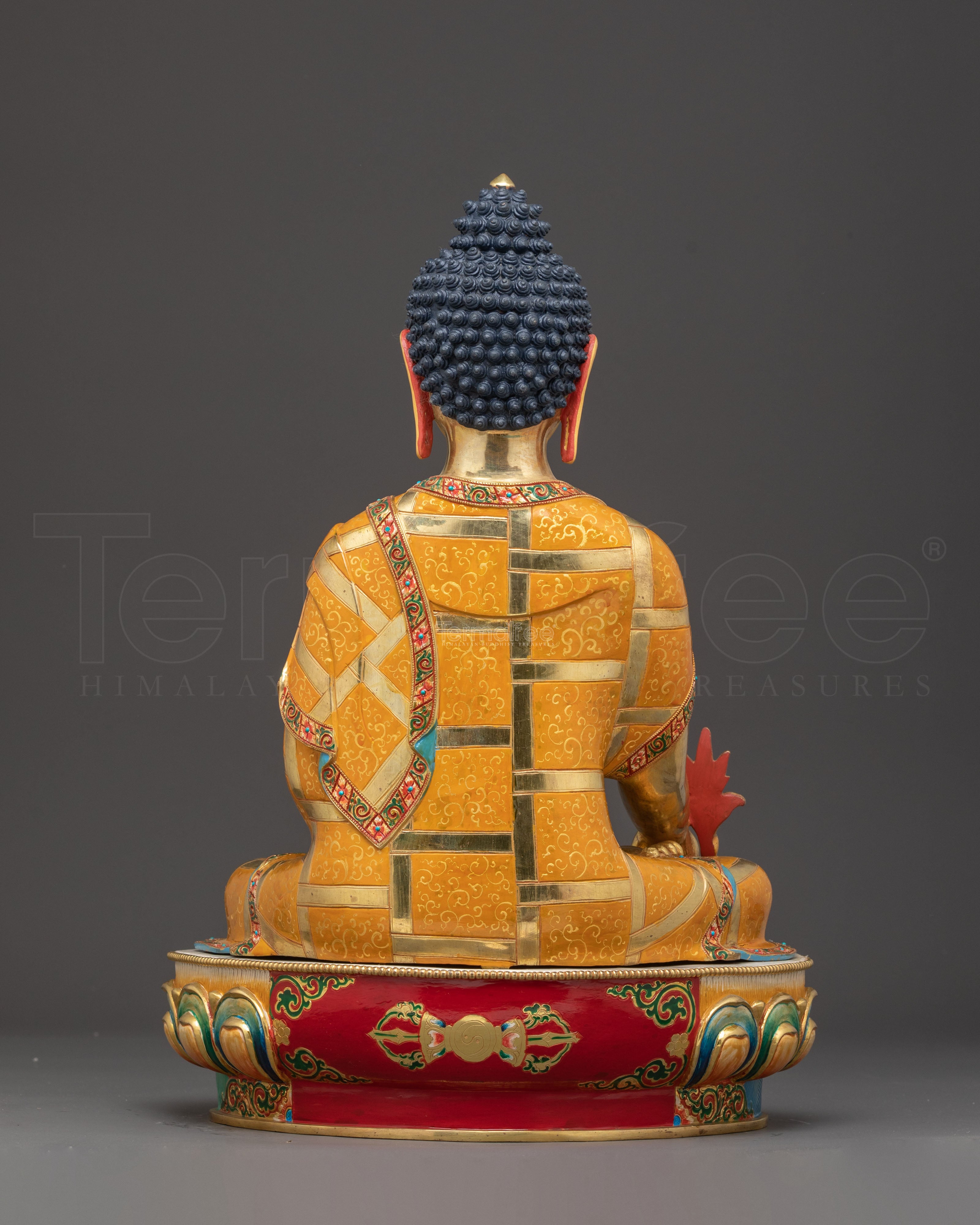 Golden Healing Statue of Medicine Buddha | Divine Healer