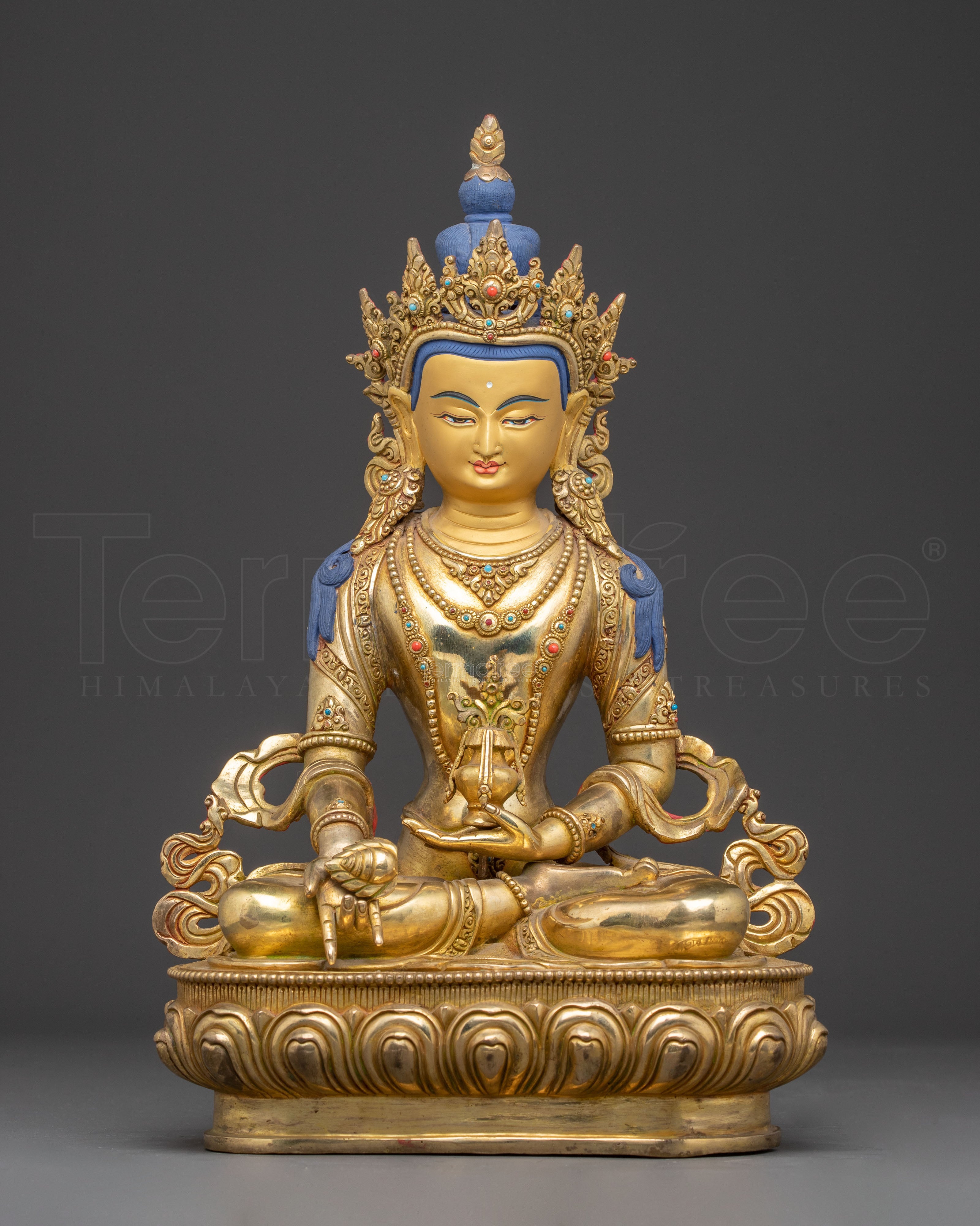 Divine Bodhisattva Ksitigarbha Statue | Himalayan Handcrafted Art