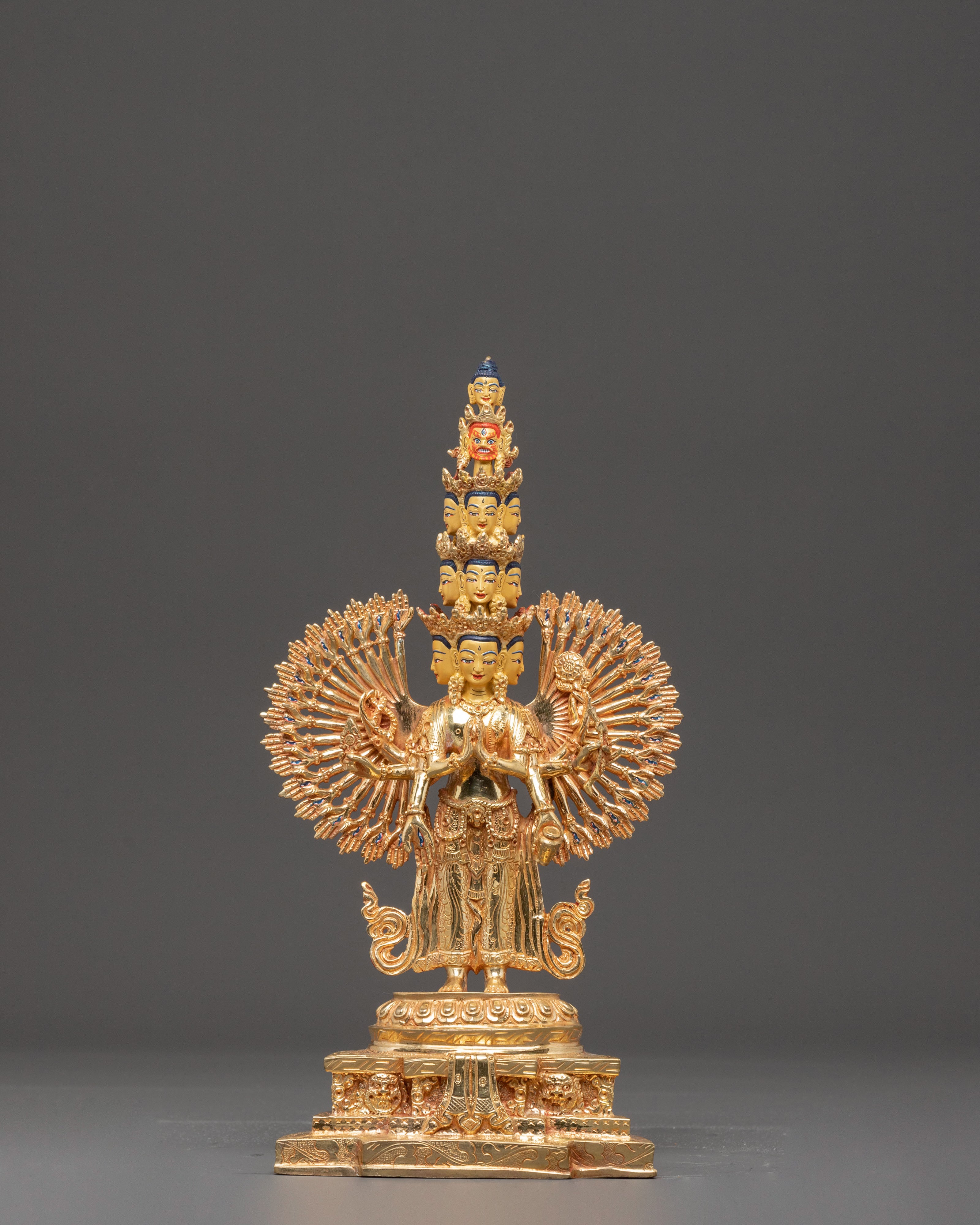 Handmade 1000 Armed Chenrezig Statue for Decor