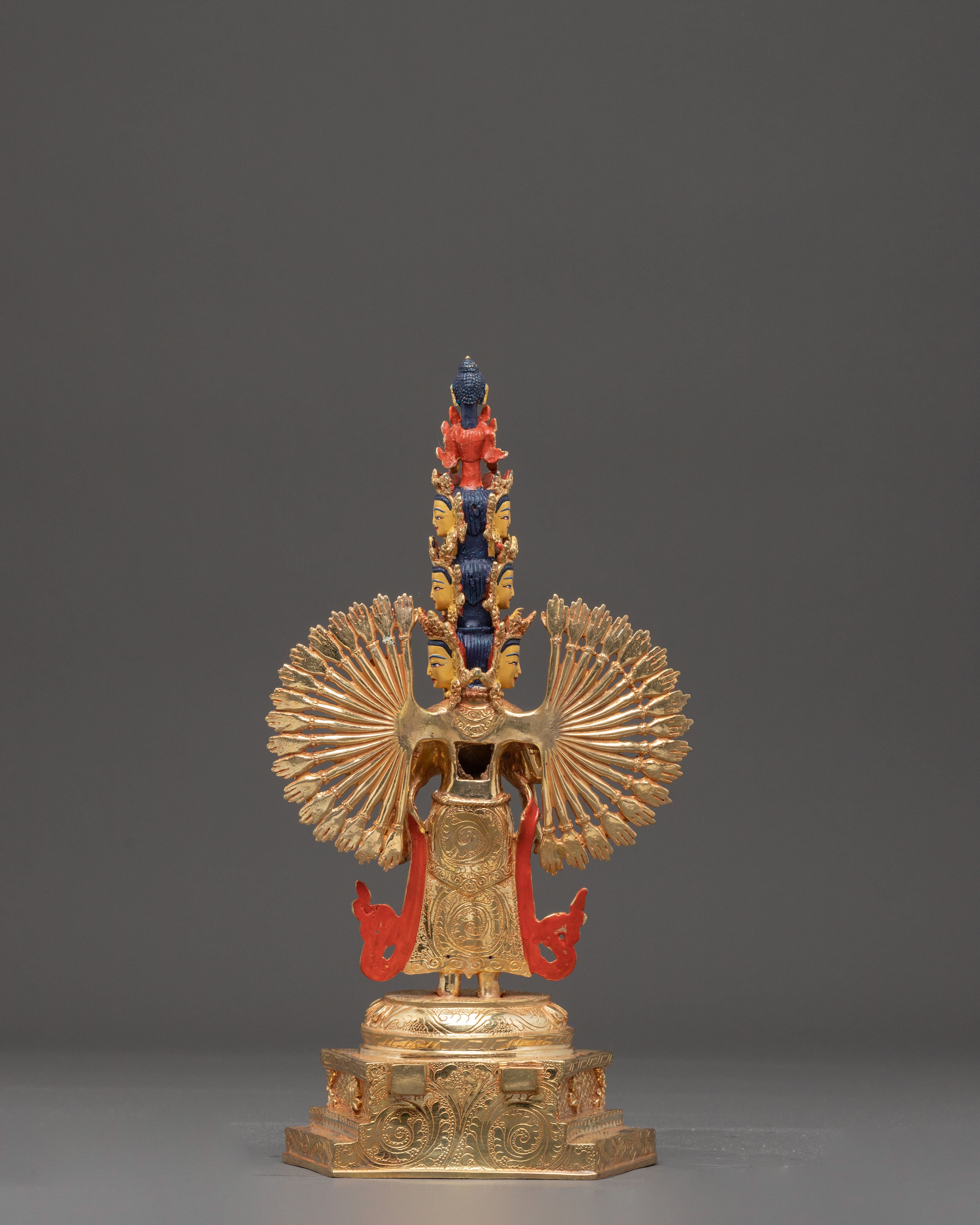 Handmade 1000 Armed Chenrezig Statue for Decor