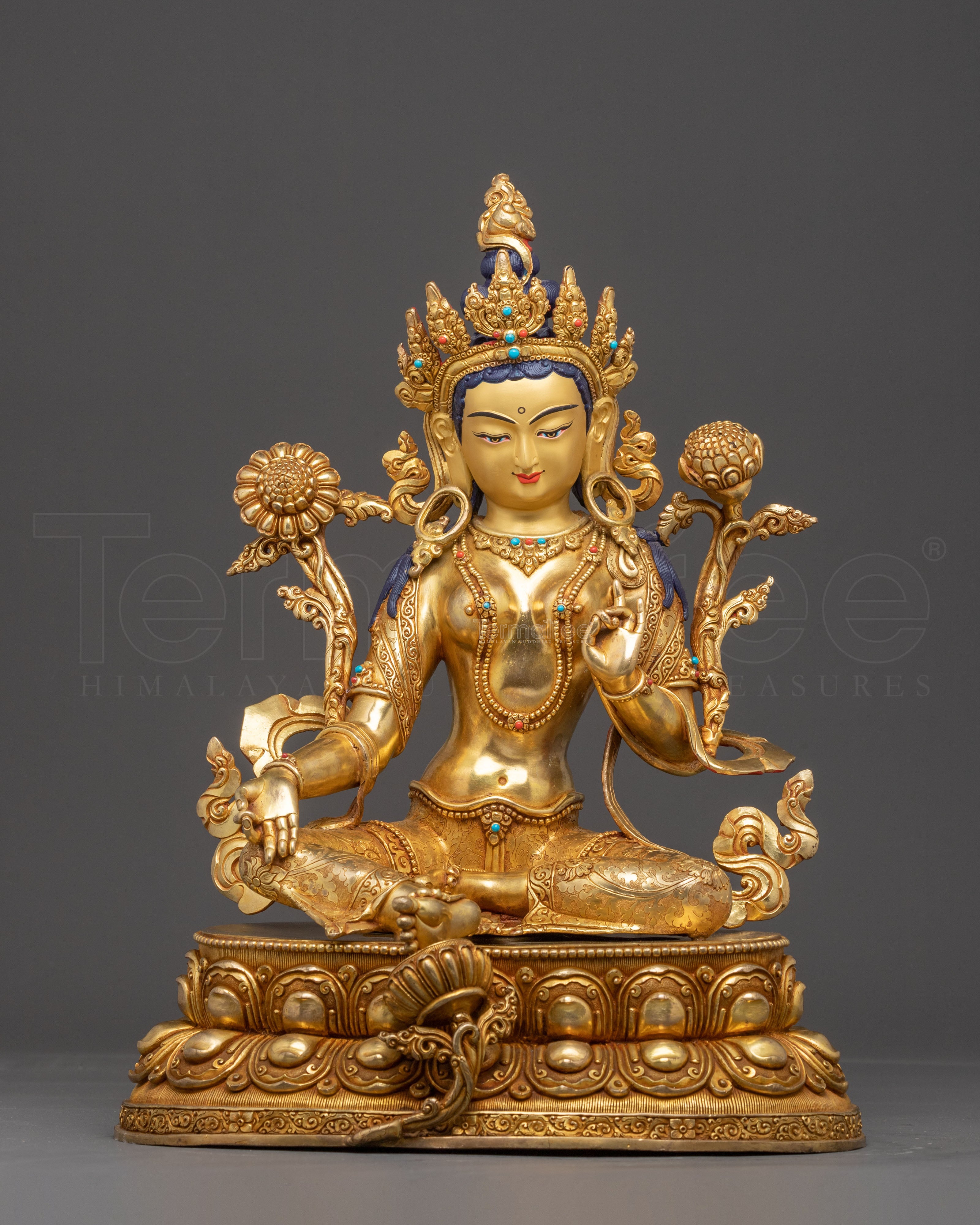 Statue of Mother Green Tara: Mother of Liberation | Compassion and Swift Protection