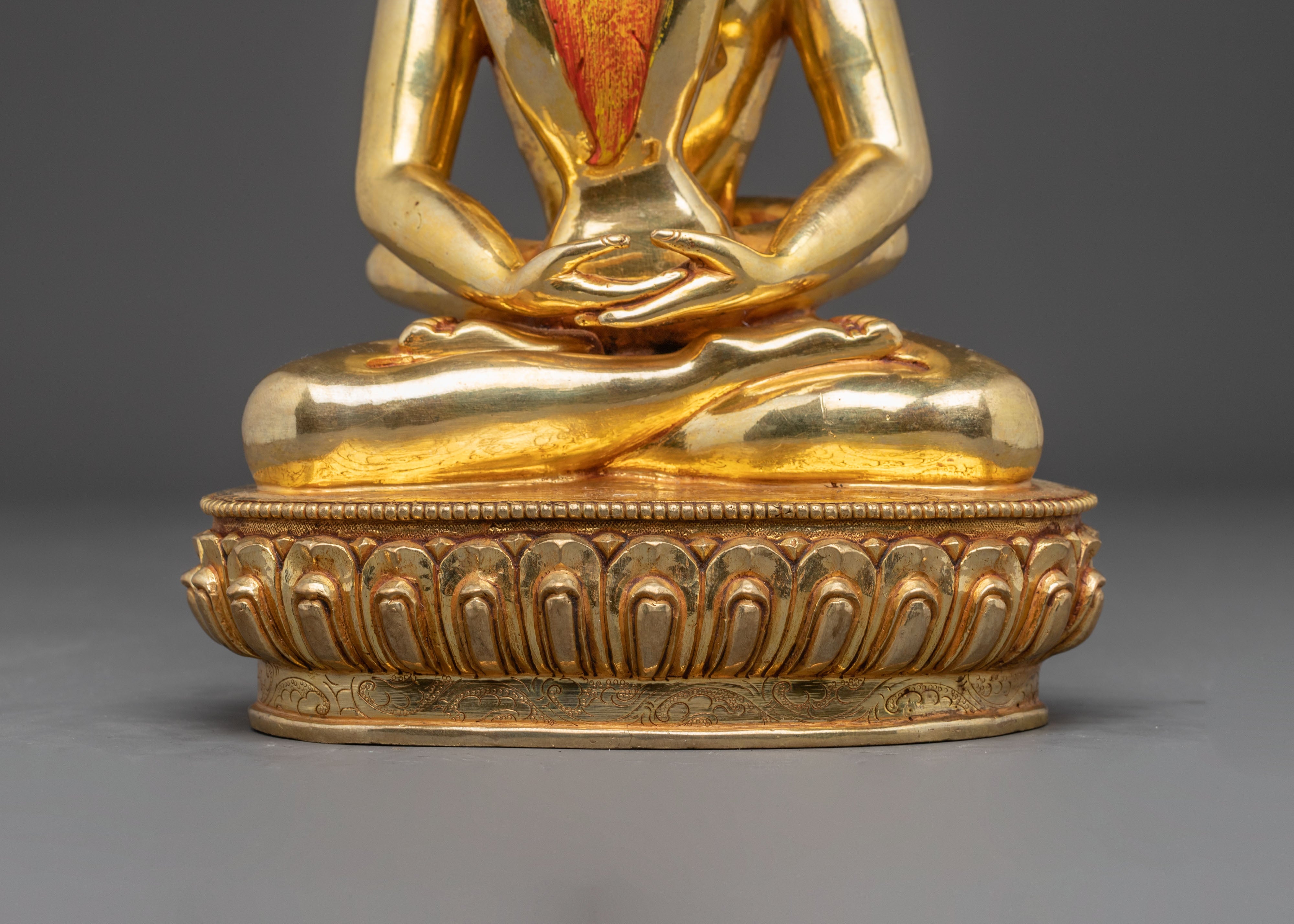 Statue of Buddha Samanthabhadra with Samanthabhadri