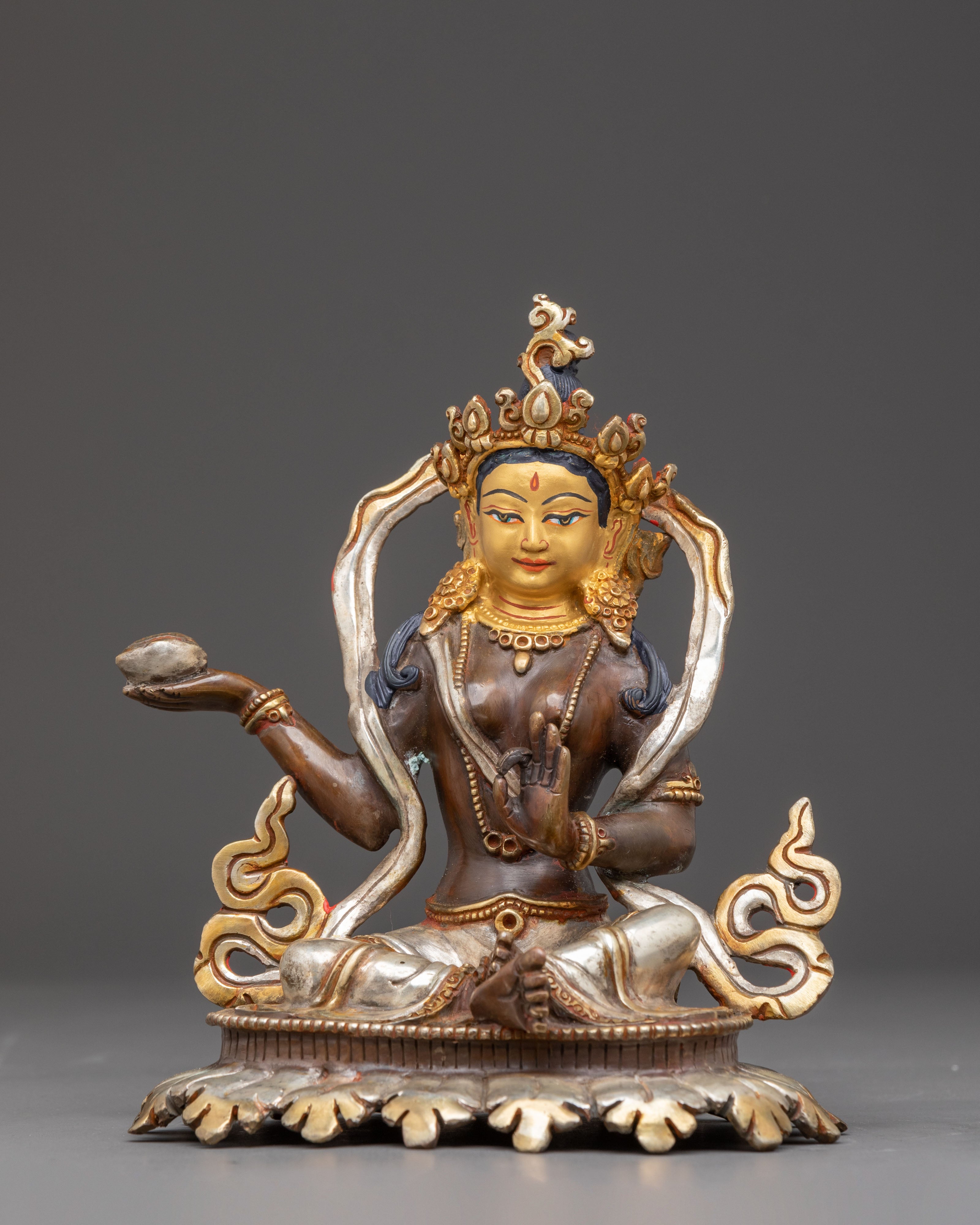 Guru Rinpoche Consorts Statue Set | A Sacred Union of Wisdom and Compassion