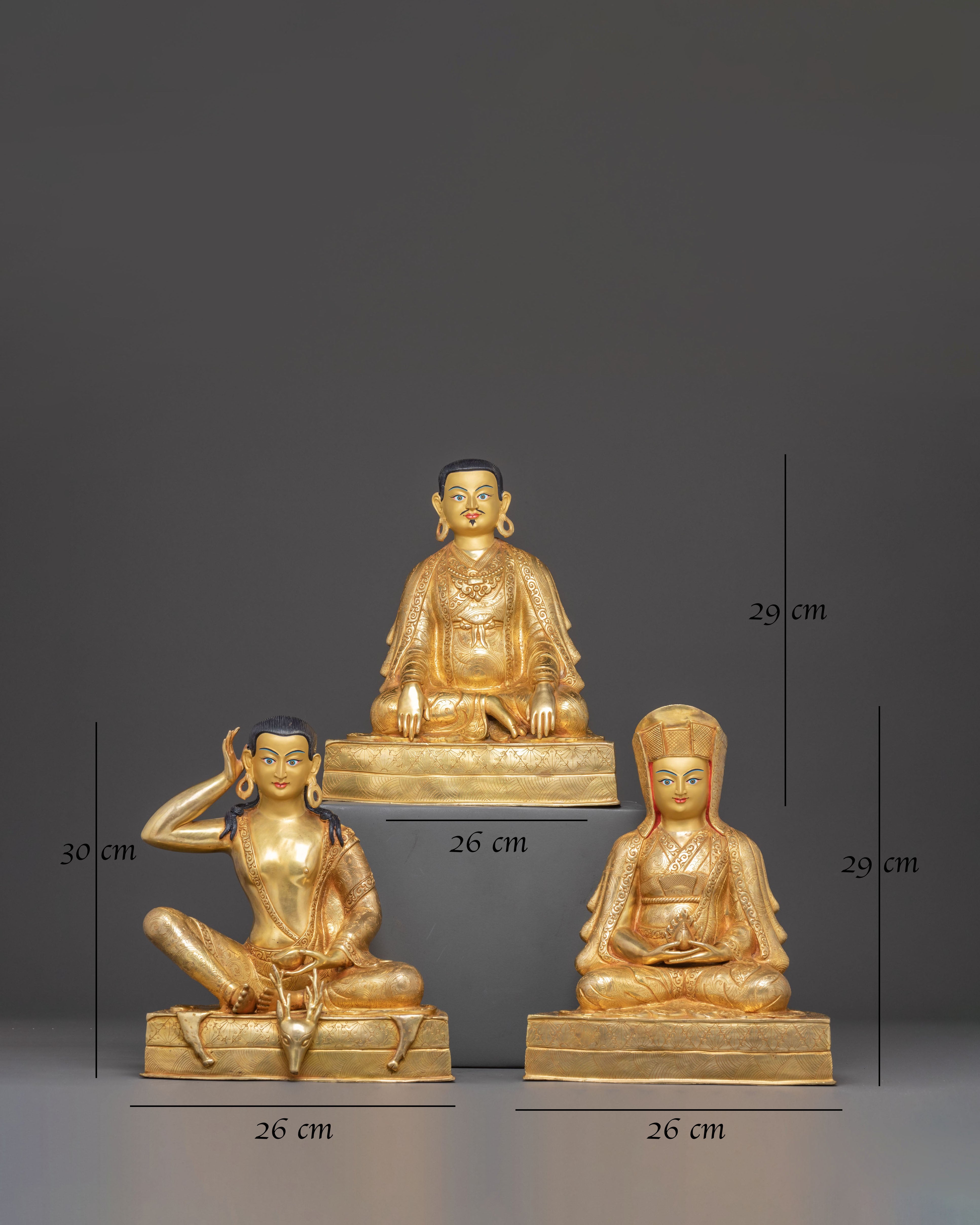 Kagyu Masters Statue Set 
