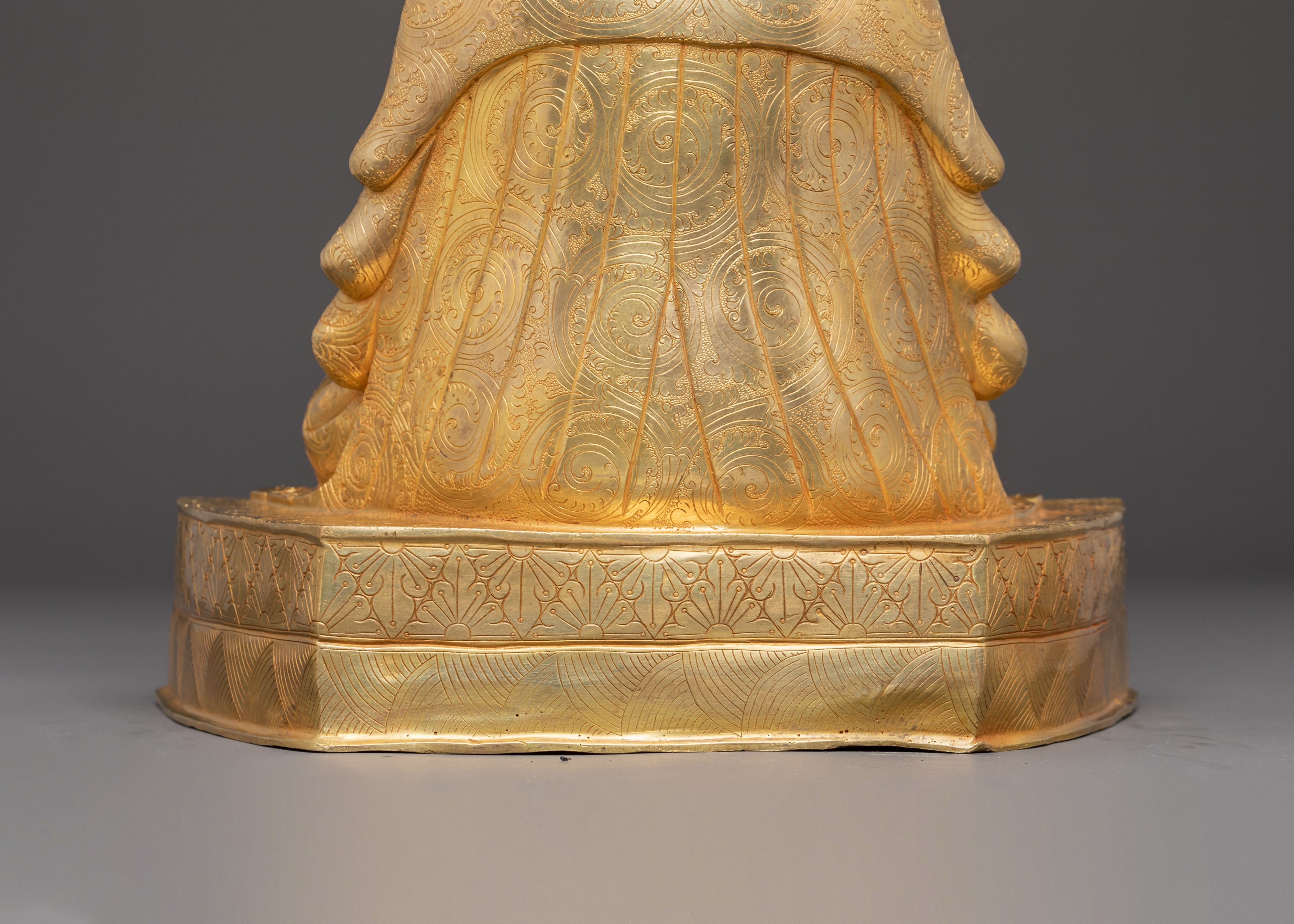 Marpha and Gompopa Statue Set | Revered Kagyu Masters