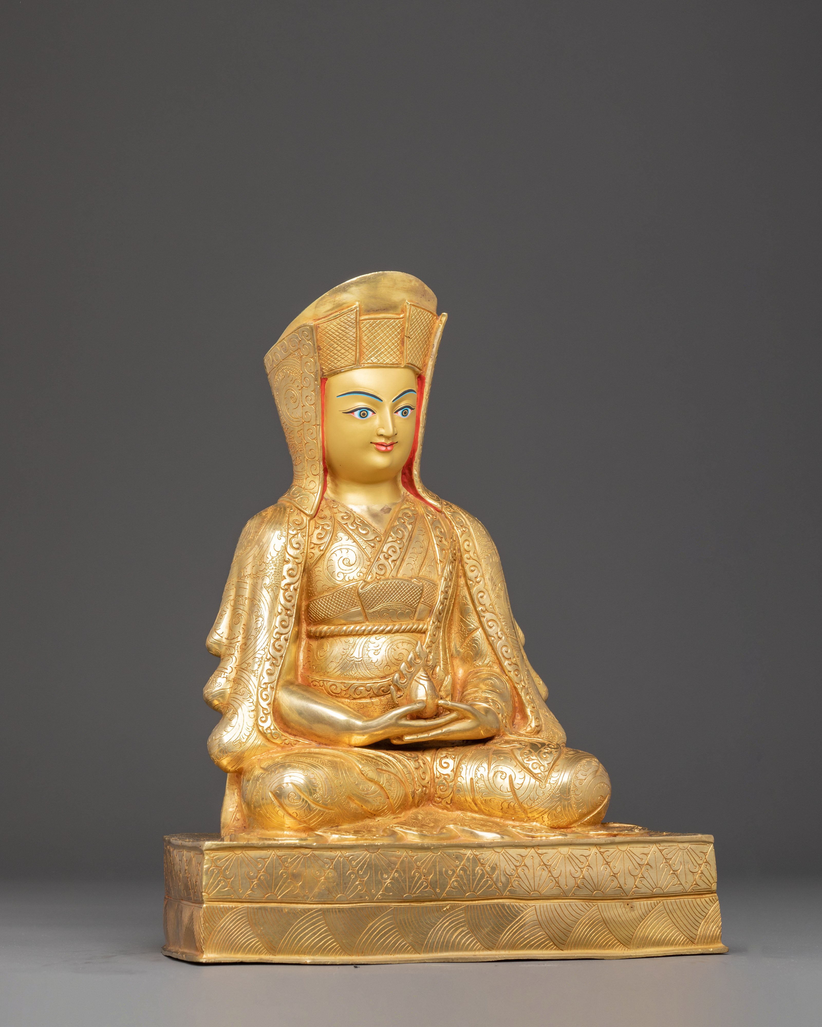 Marpha and Gompopa Statue Set | Revered Kagyu Masters