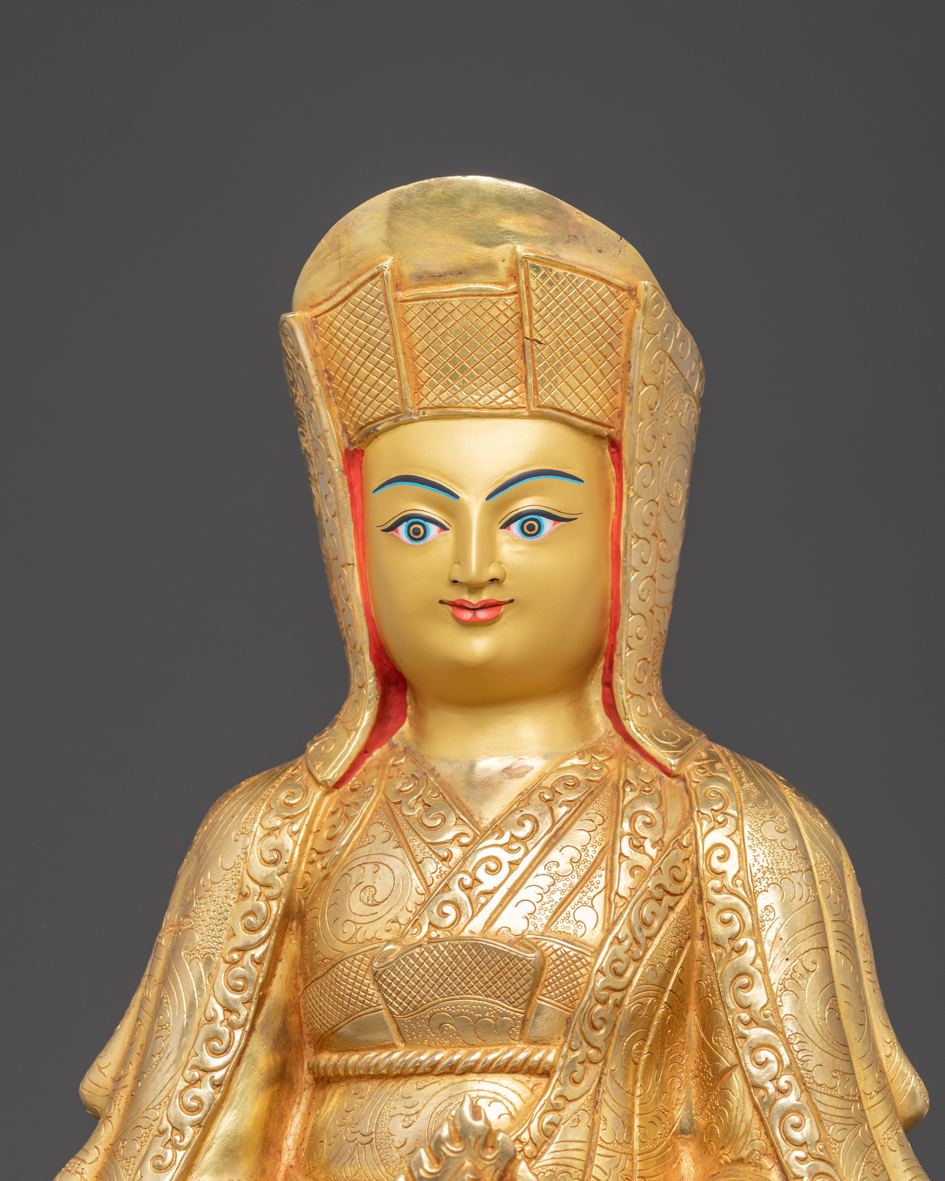 Marpha and Gompopa Statue Set | Revered Kagyu Masters