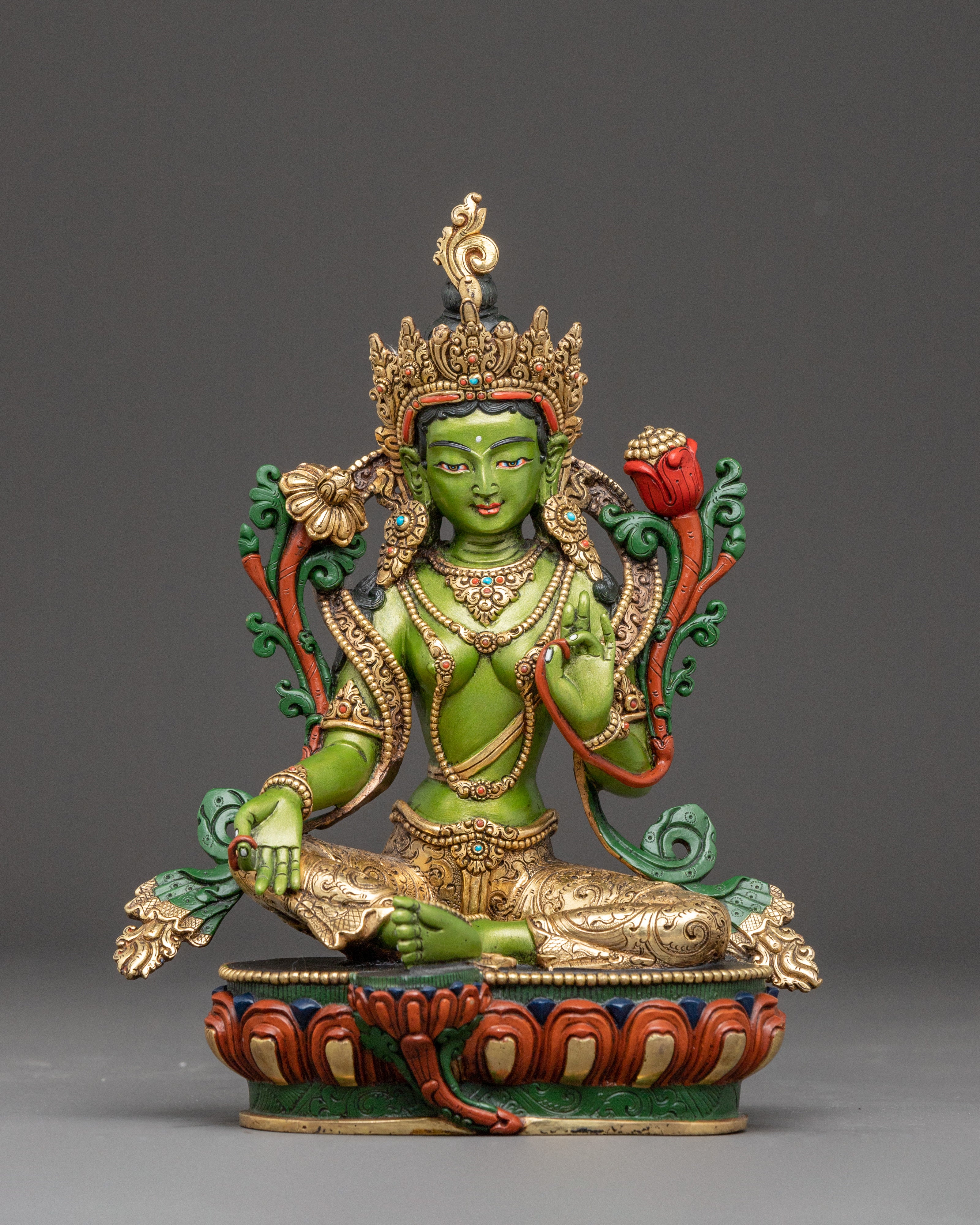 Himalayan Bodhisattva Statue Set | Symbol of Enlightened Wisdom