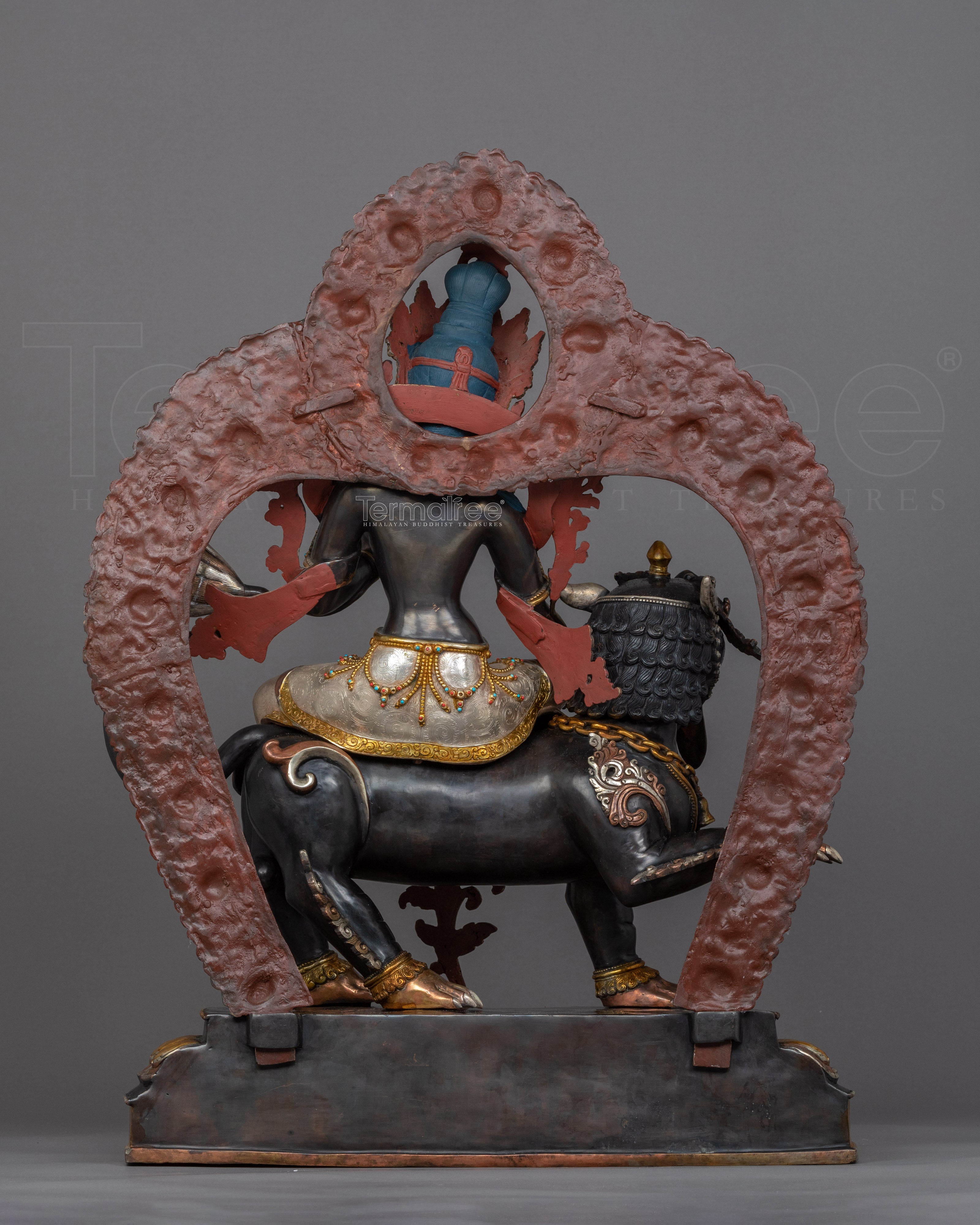 Green Tara Buddha Art | Tibetan Green Tara On Snow Lion