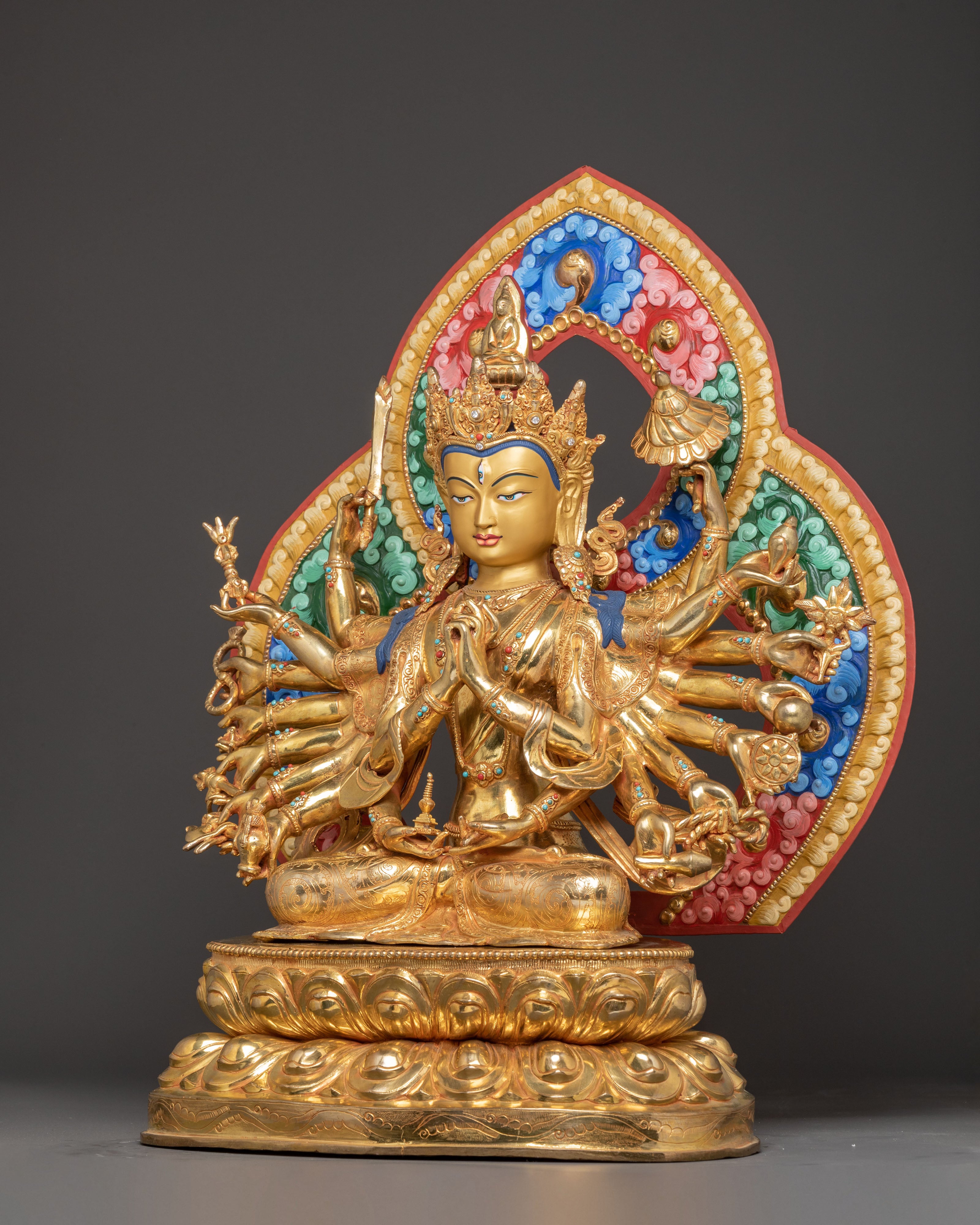 Magnificent Chundi Golden Statue | Embodiment of Purification and Power