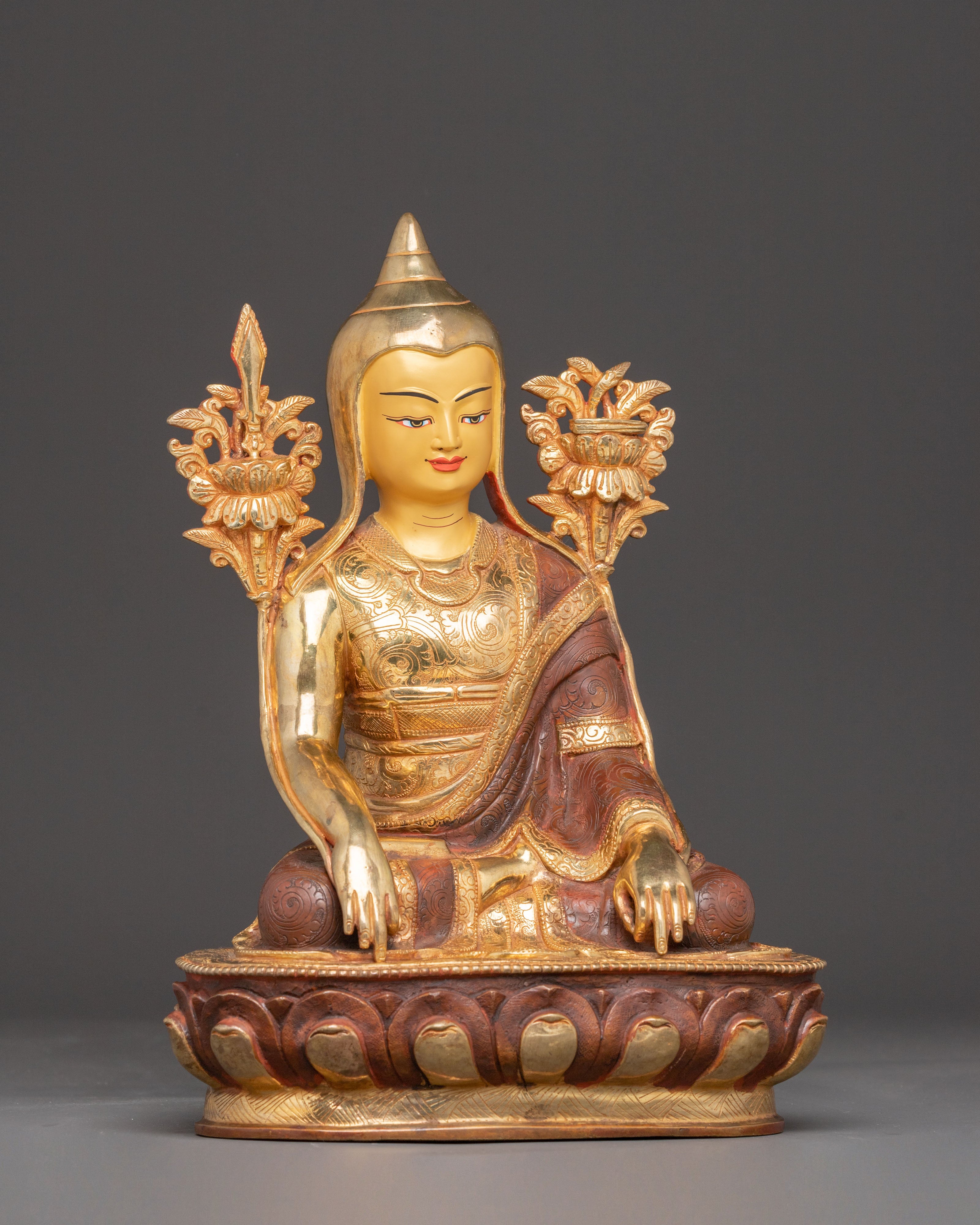 Lineage Masters Statue Set |  Long Chengpa, Jigme Lingpa, & Karmapa