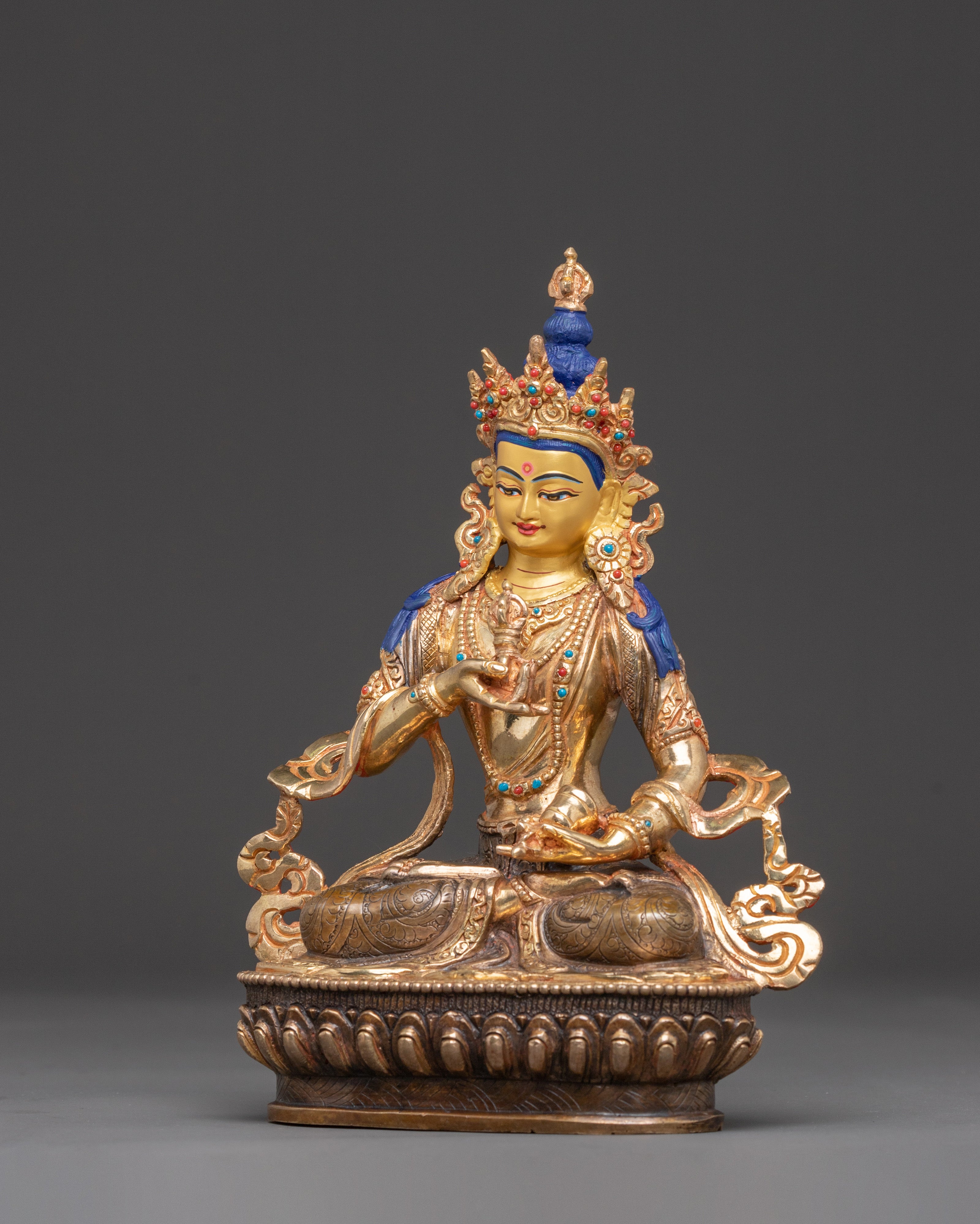 Vajrasattva Golden Statue of Purification | Tantric Purifier for Altar