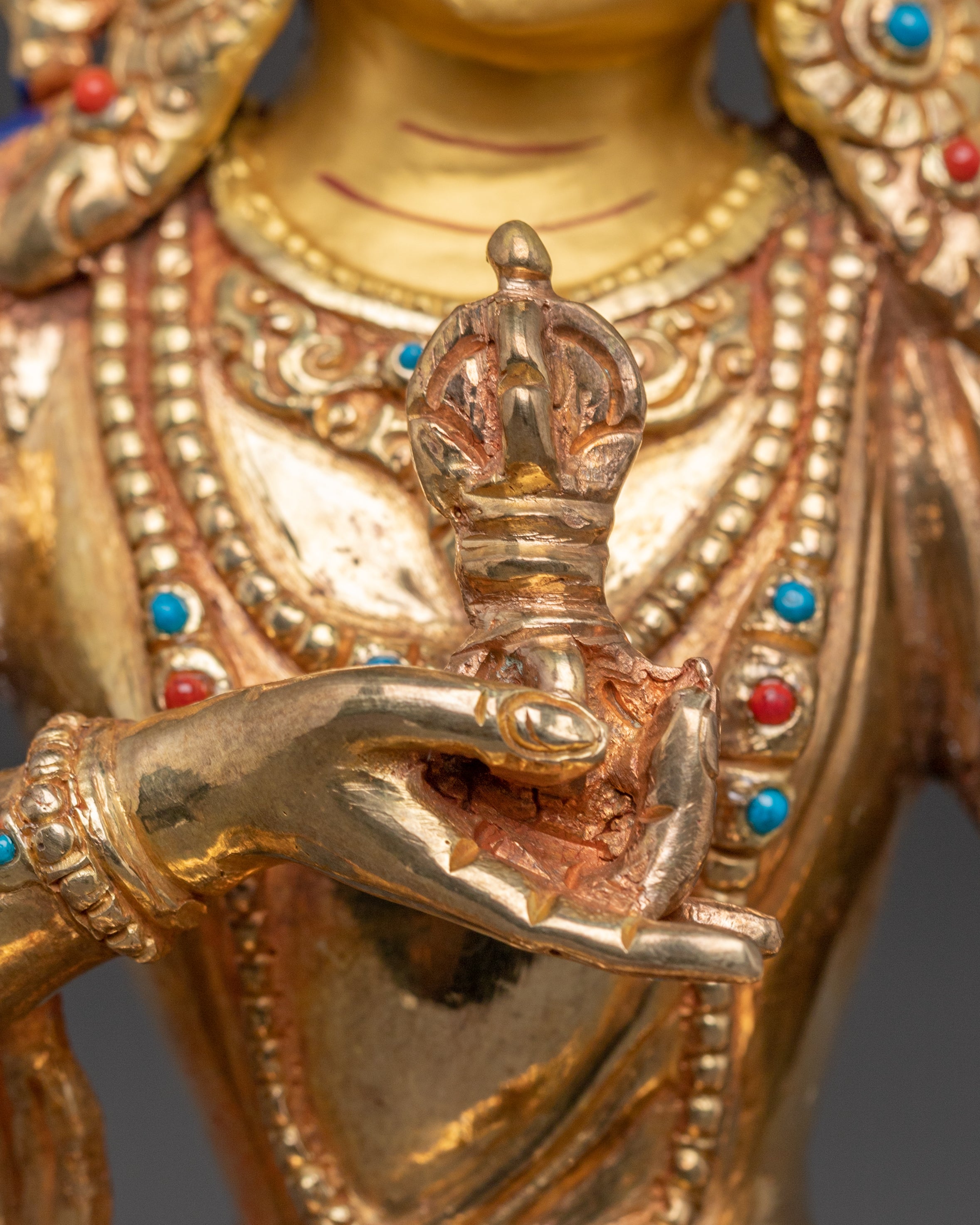 Vajrasattva Golden Statue of Purification | Tantric Purifier for Altar