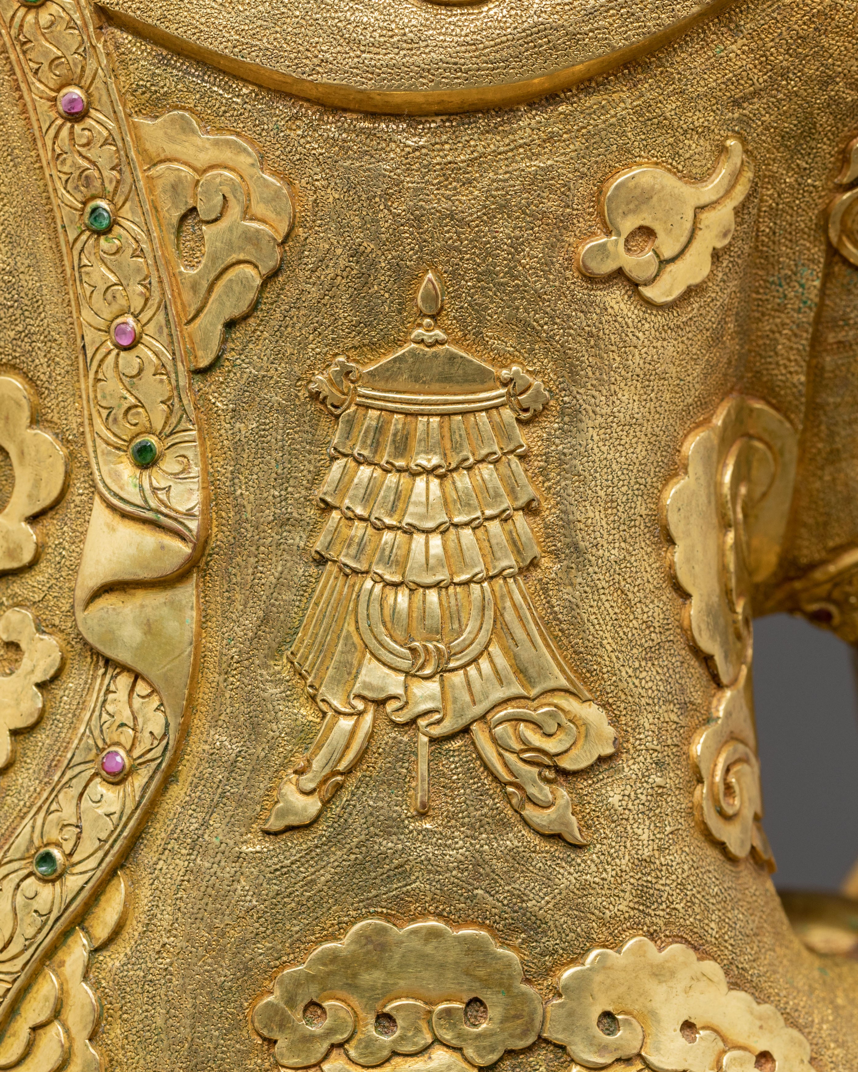 Handcrafted Gautama Buddha Golden Statue | The Statue of Knowledge