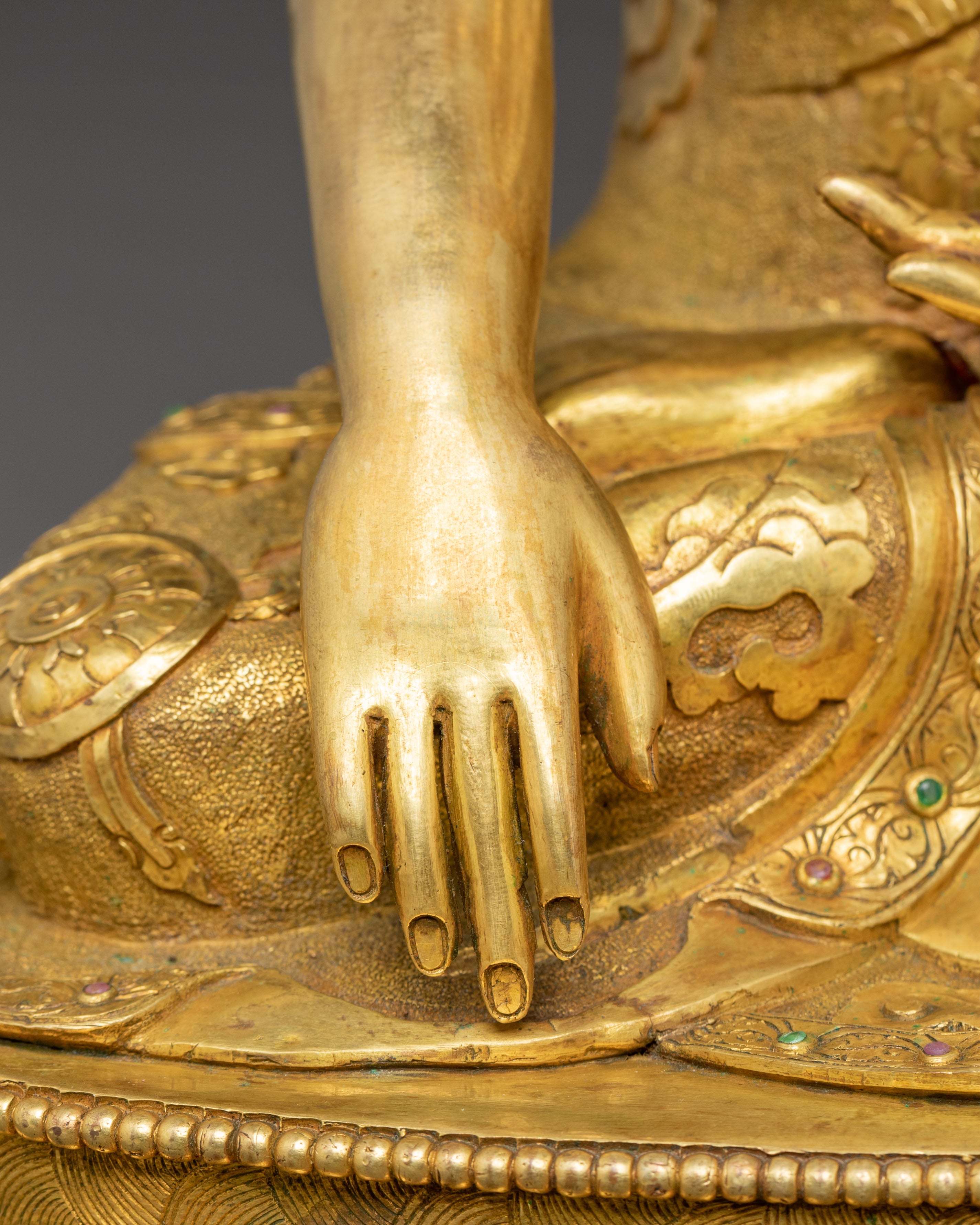 Handcrafted Gautama Buddha Golden Statue | The Statue of Knowledge