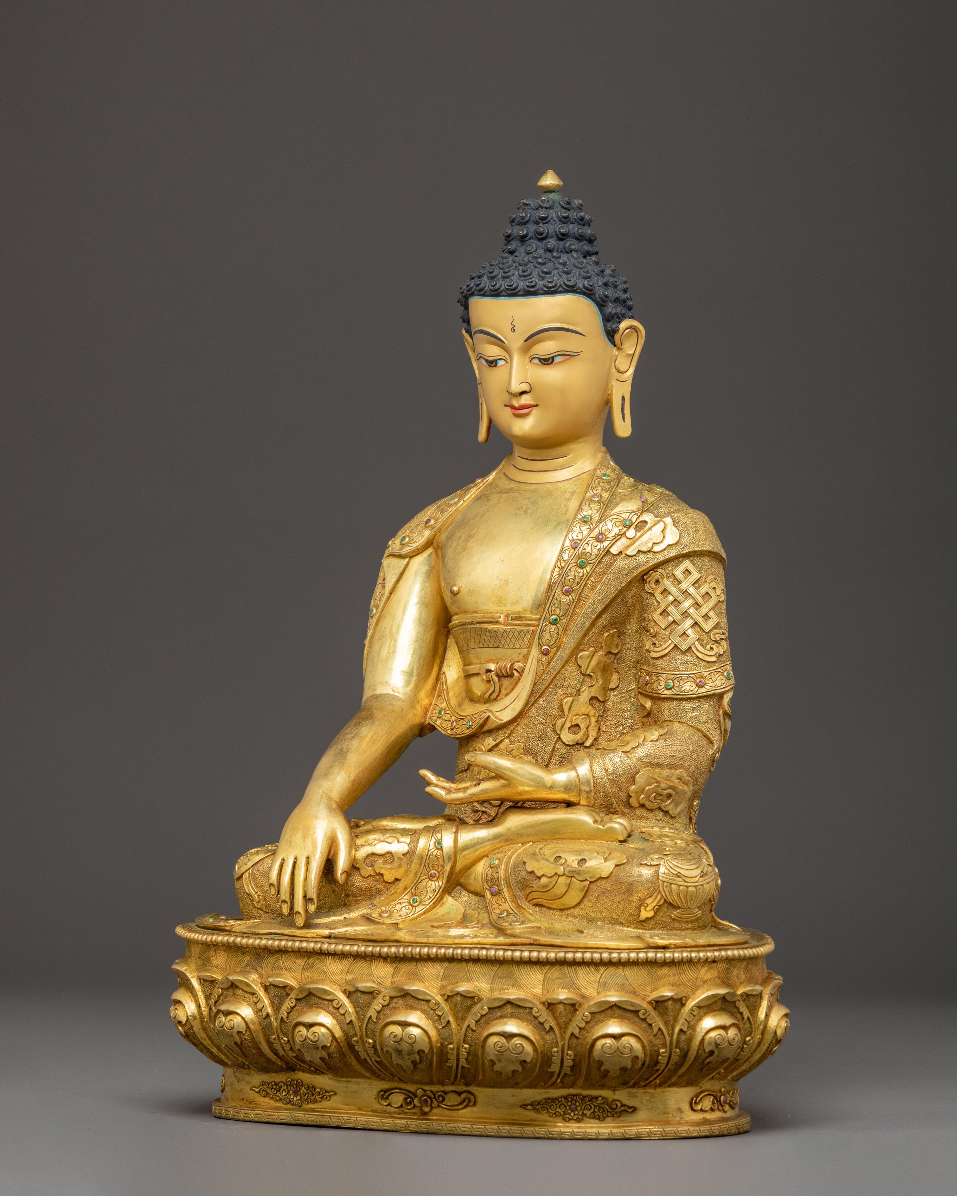 Handcrafted Gautama Buddha Golden Statue | The Statue of Knowledge
