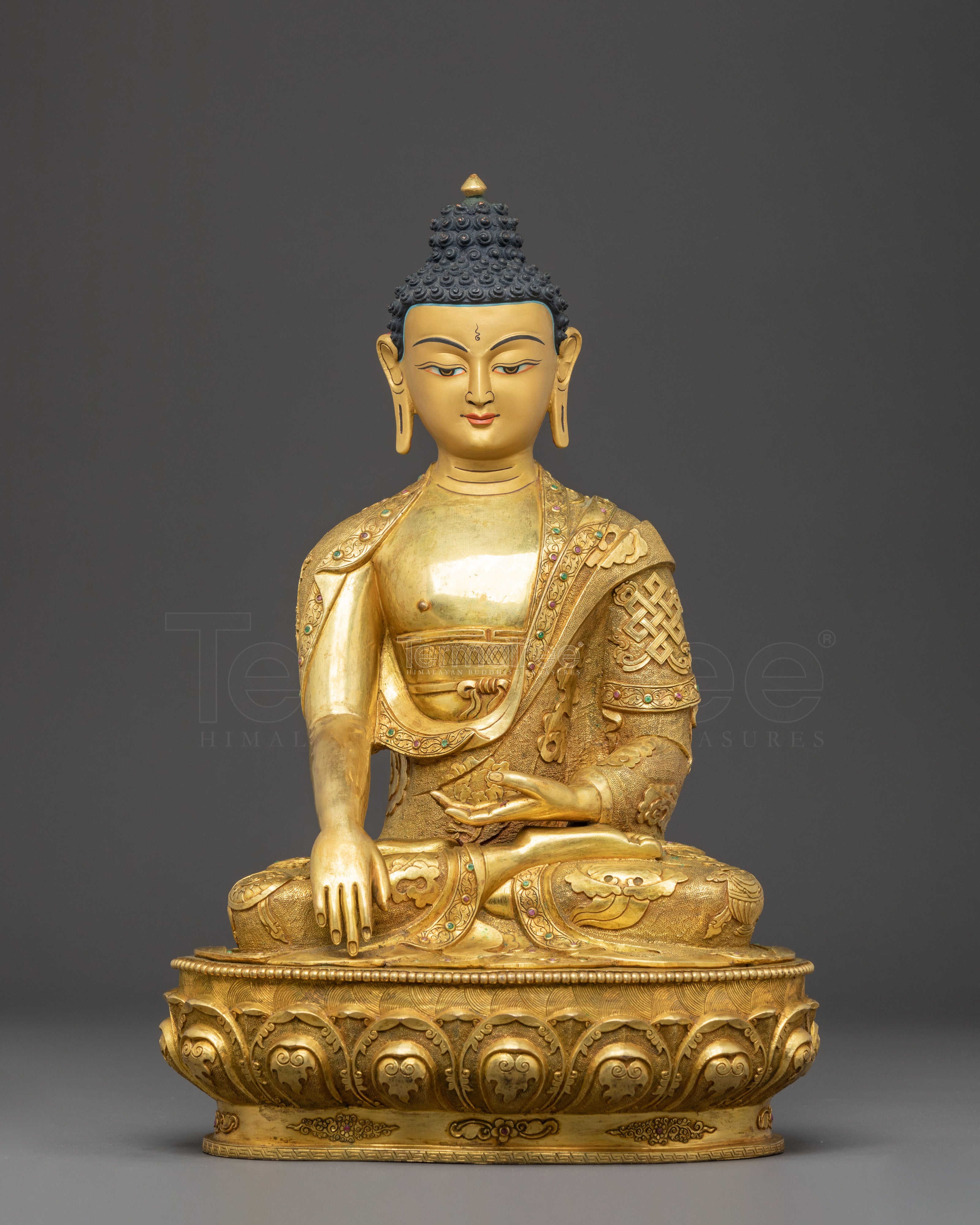 Handcrafted Gautama Buddha Golden Statue | The Statue of Knowledge