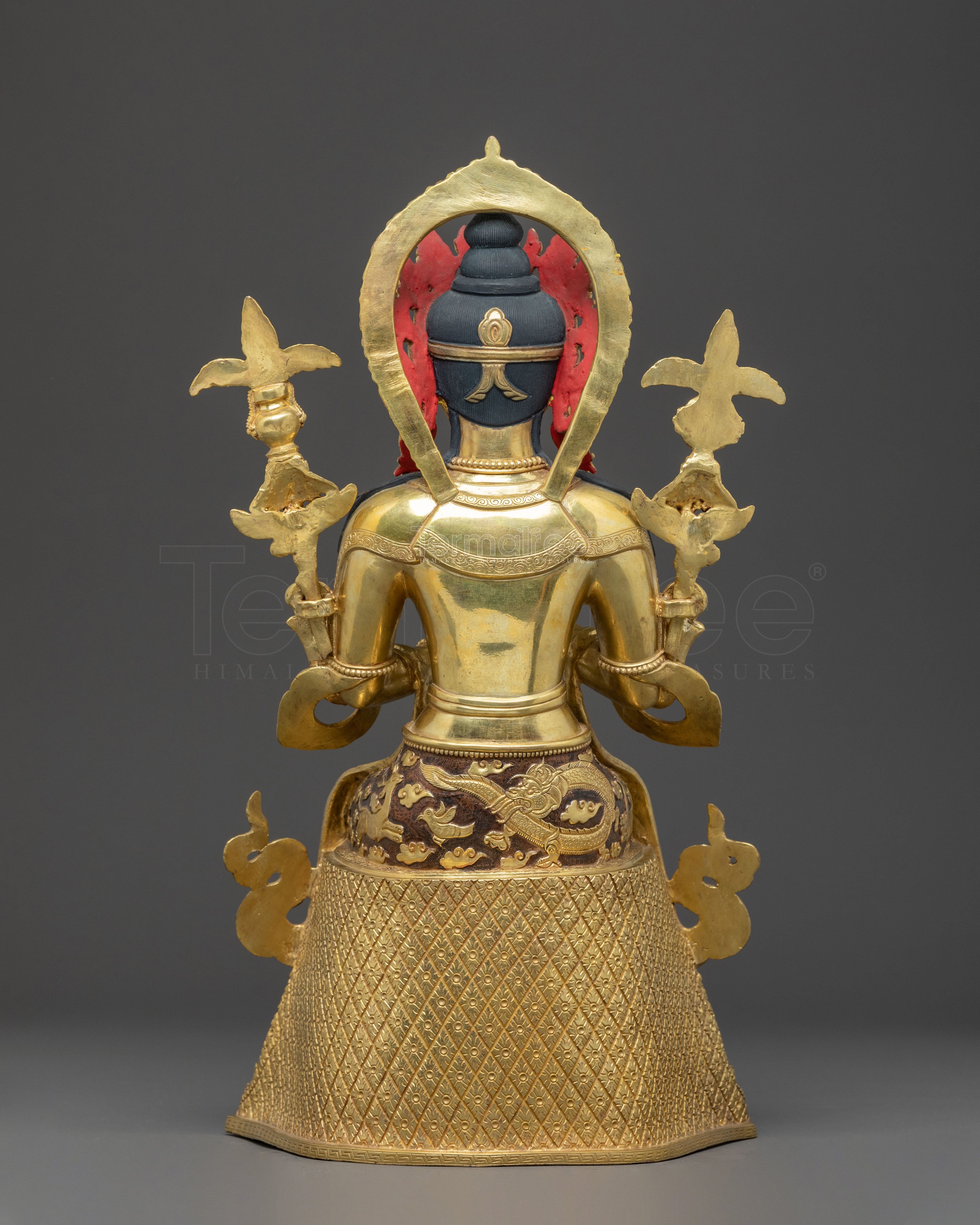 Maitreya Buddha Golden Handmade Statue | Future Buddha Statue