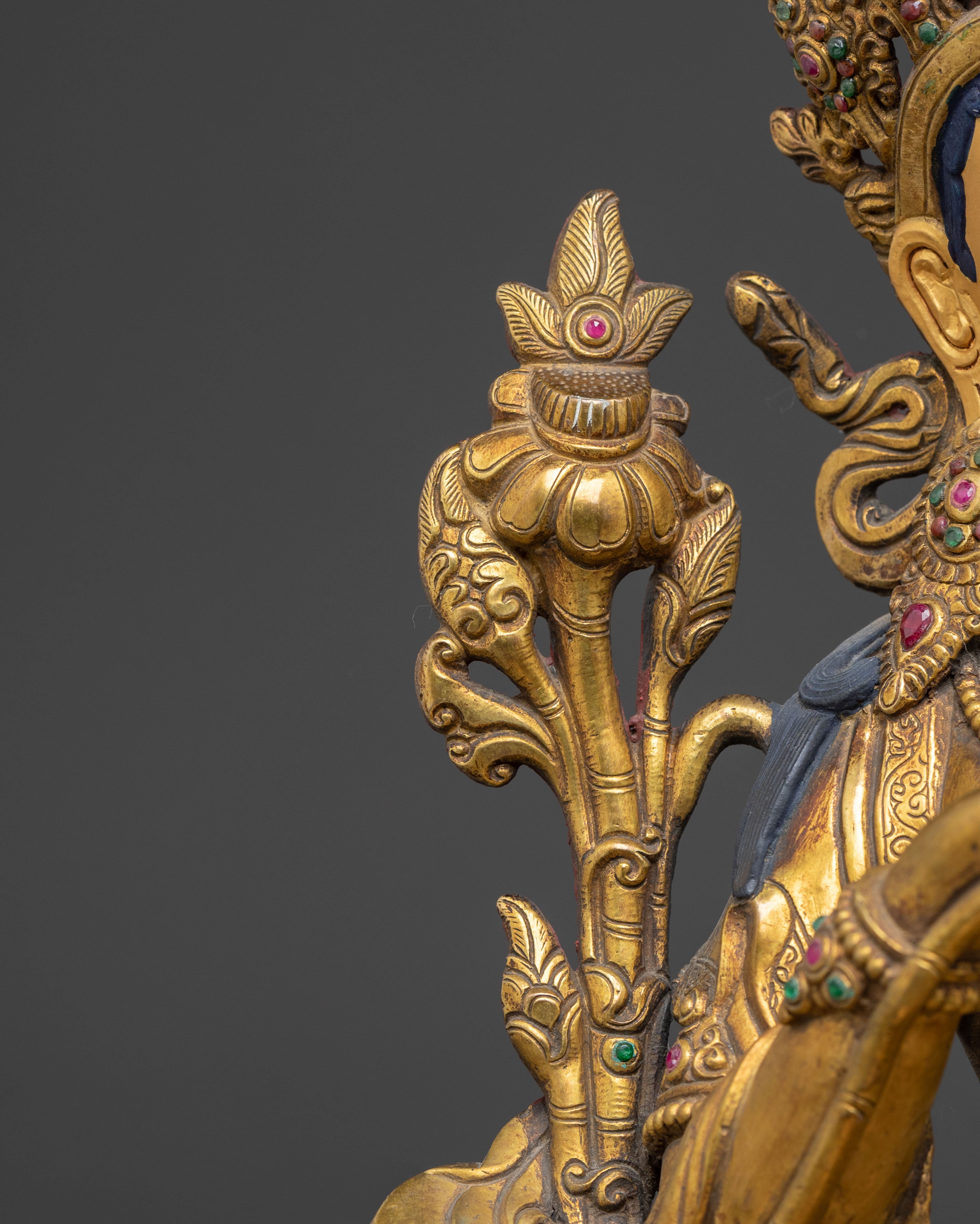 Golden Statue of Bodhisattva Ksitigarbha | Buddhist Protector