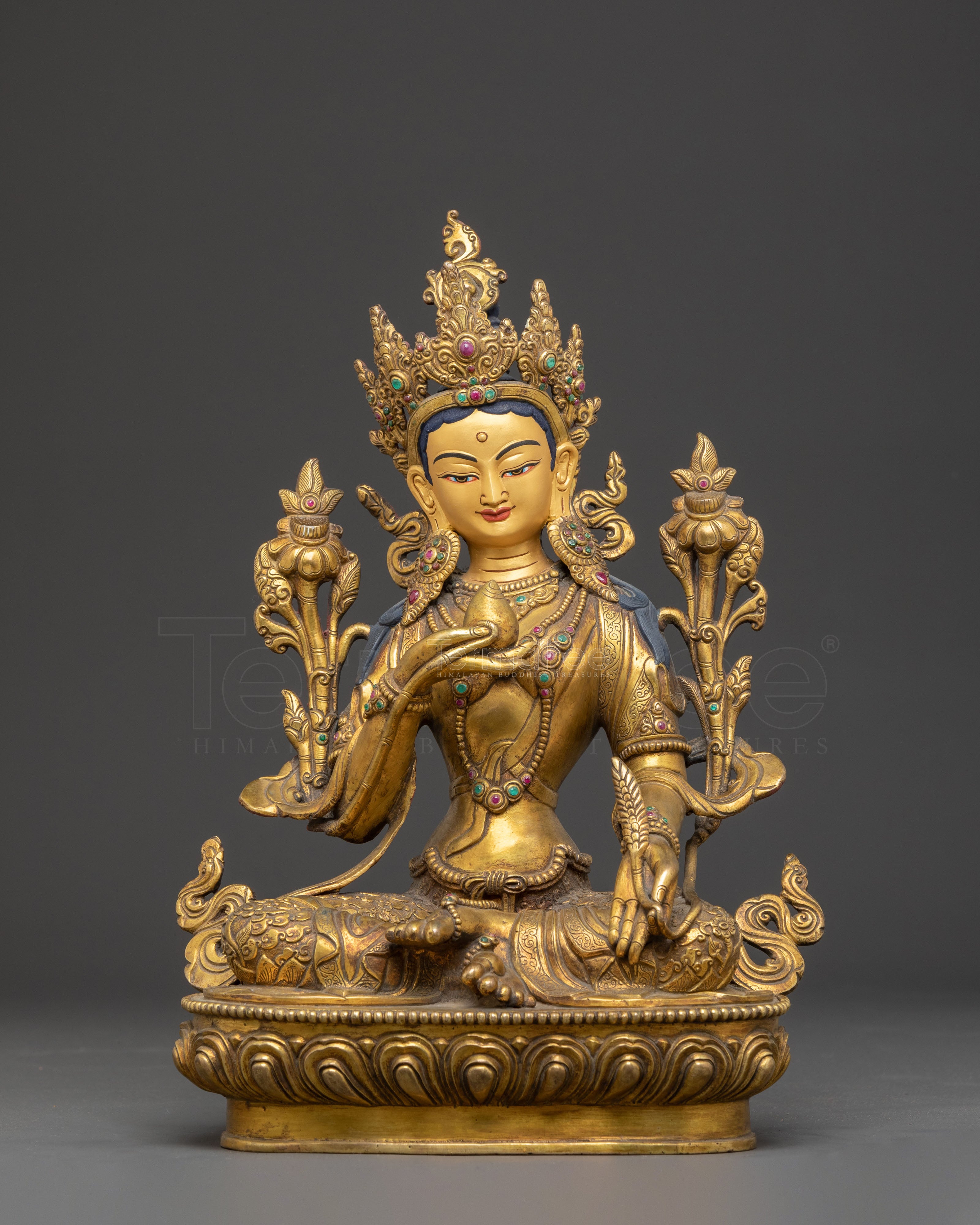 Golden Statue of Bodhisattva Ksitigarbha