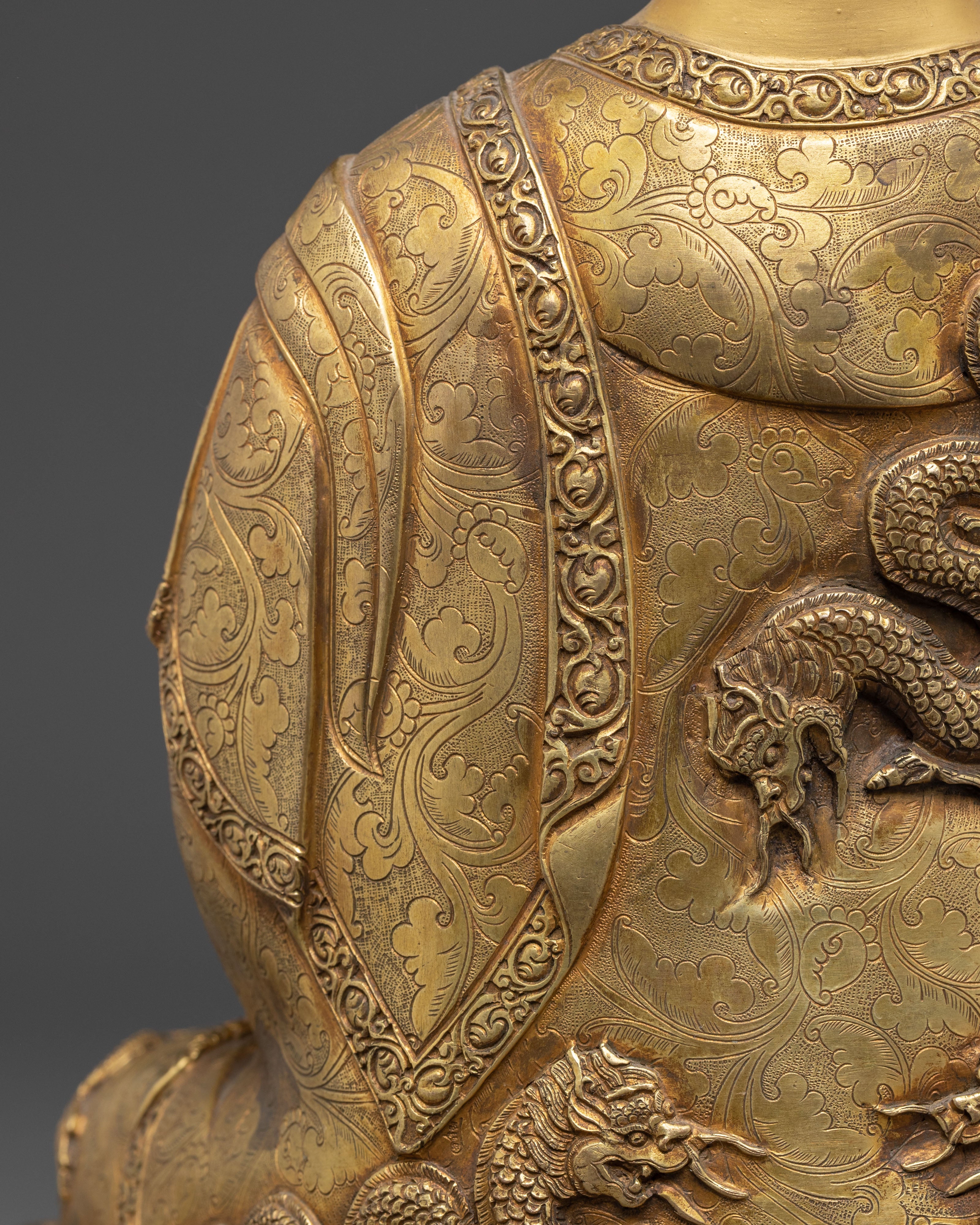 Enlightened Buddha Gautama Golden Copper Statue | Founder of Buddhism