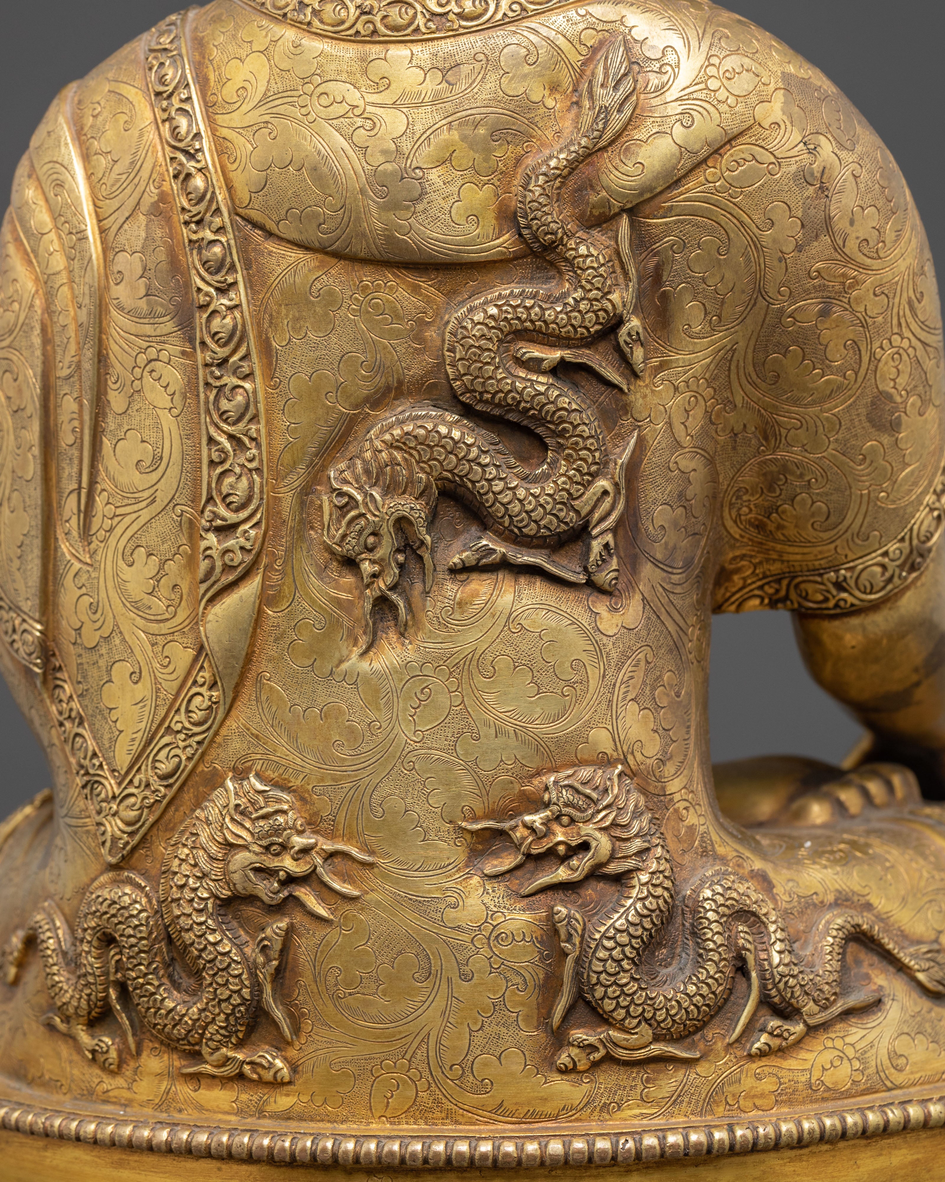 Enlightened Buddha Gautama Golden Copper Statue | Founder of Buddhism