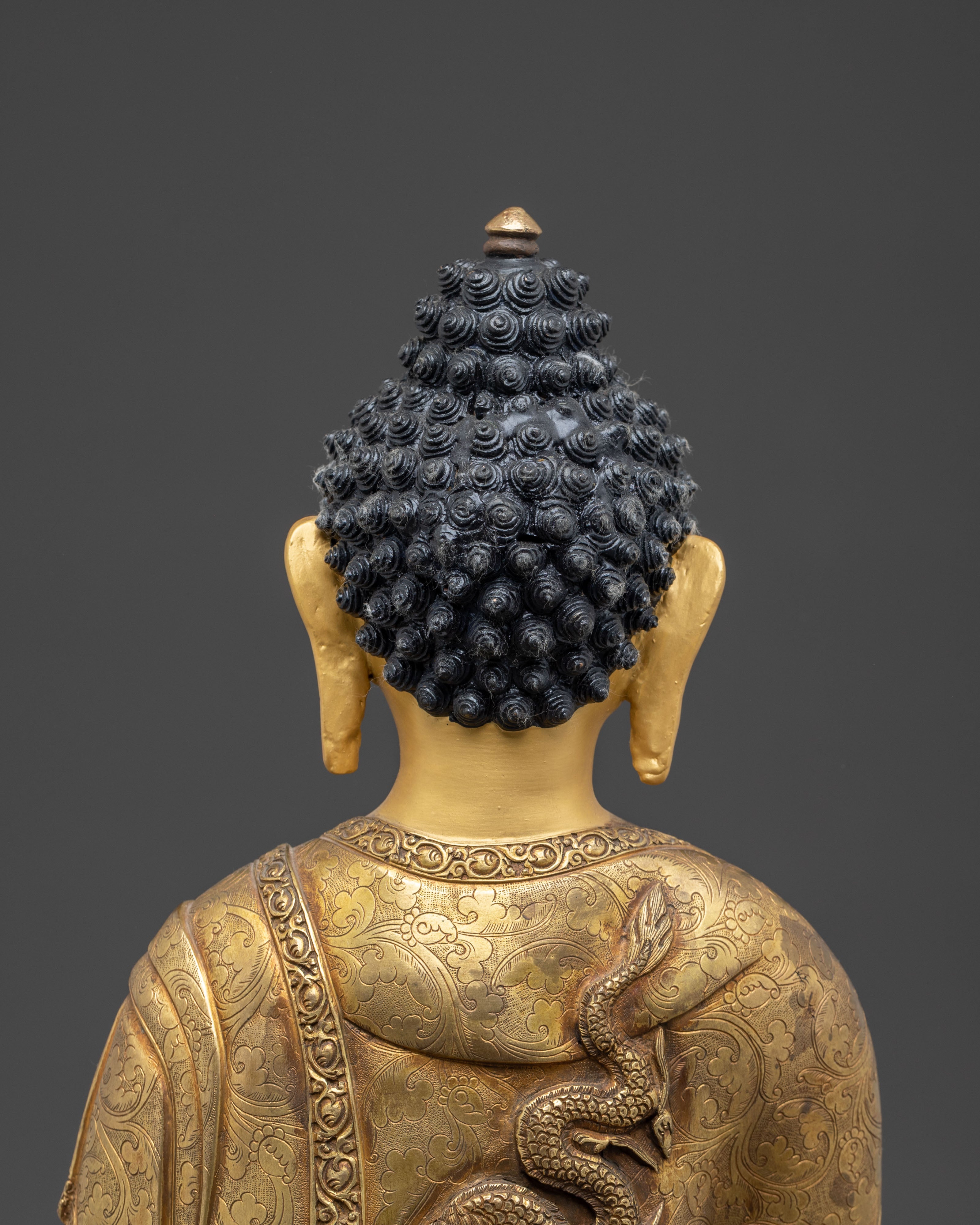 Enlightened Buddha Gautama Golden Copper Statue | Founder of Buddhism