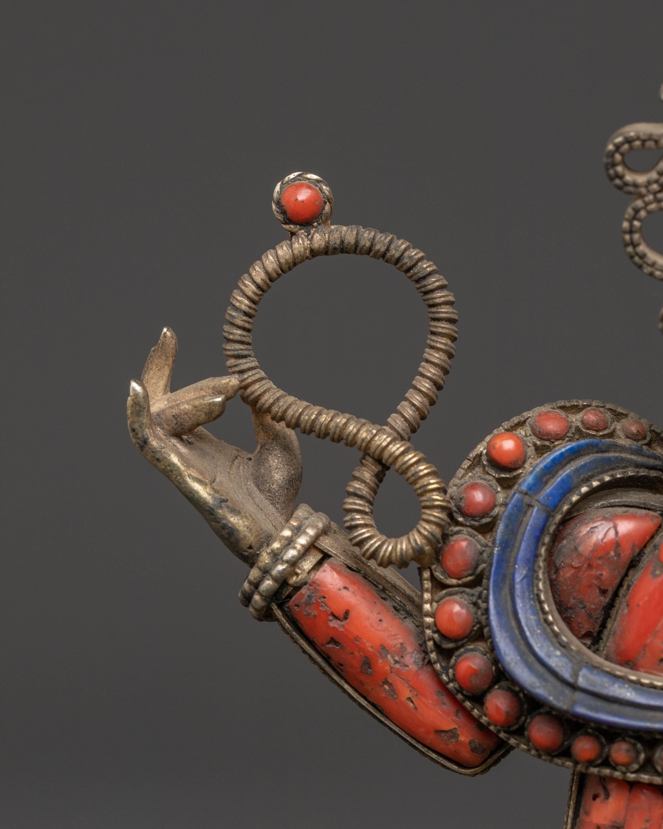 Handmade Chenrezig Golden Sculpture | Spiritual Decor Figurine